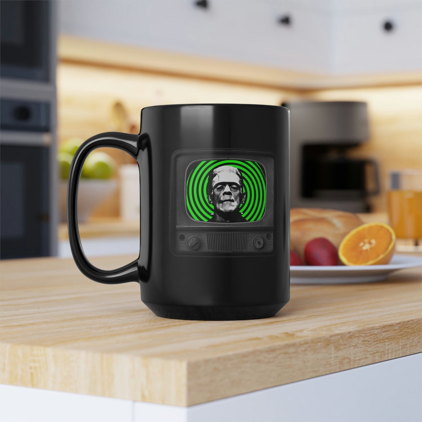 FRANKIE TV 1 Black Mug, 15oz