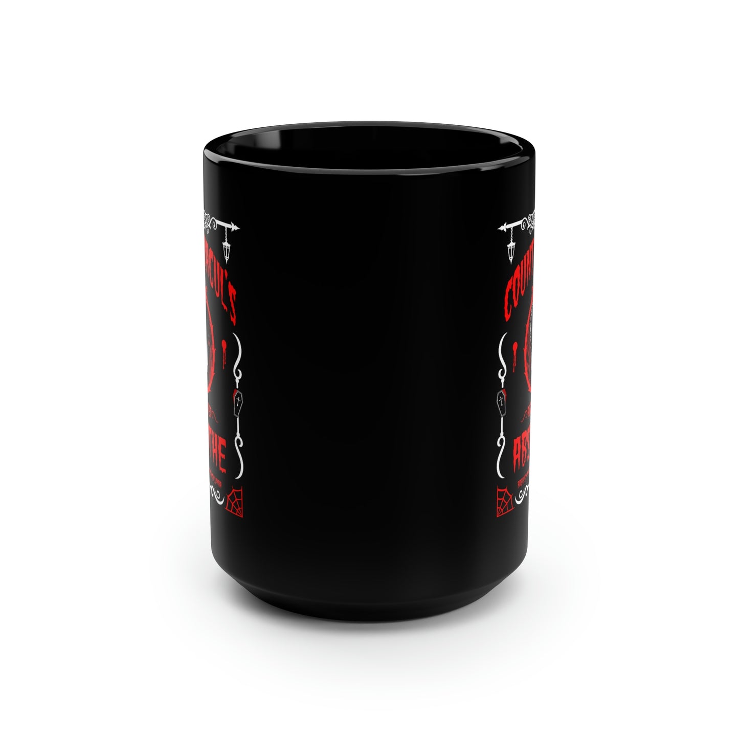ABSINTHE MONSTERS 1 (COUNT DRACUL) Black Mug, 15oz