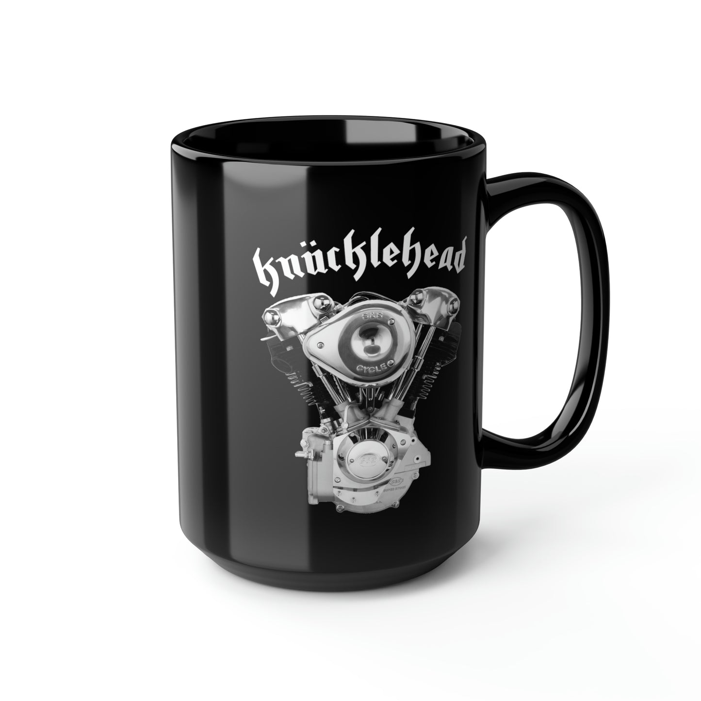 KNUCKLEHEAD 1 Black Mug, 15oz