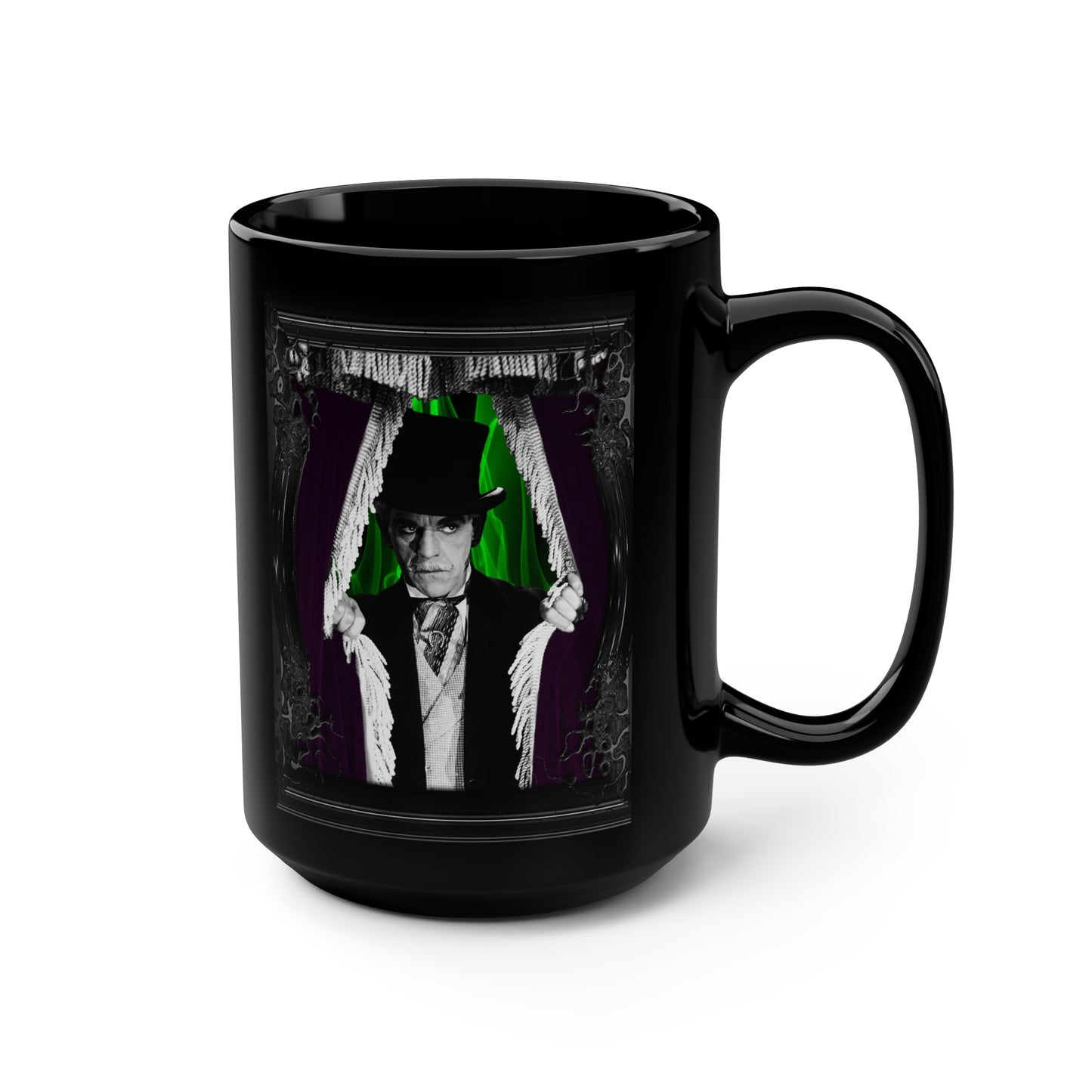 HOUSE OF FRANKENSTEIN 1, THE (1944) Black Mug, 15oz
