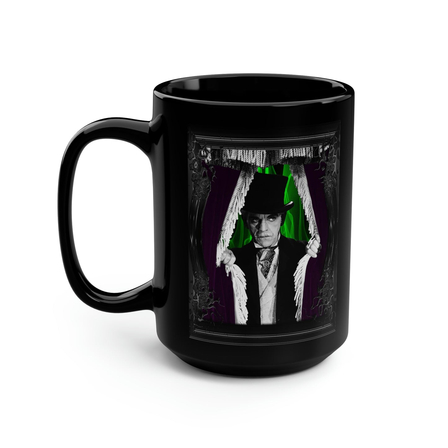 HOUSE OF FRANKENSTEIN 1, THE (1944) Black Mug, 15oz