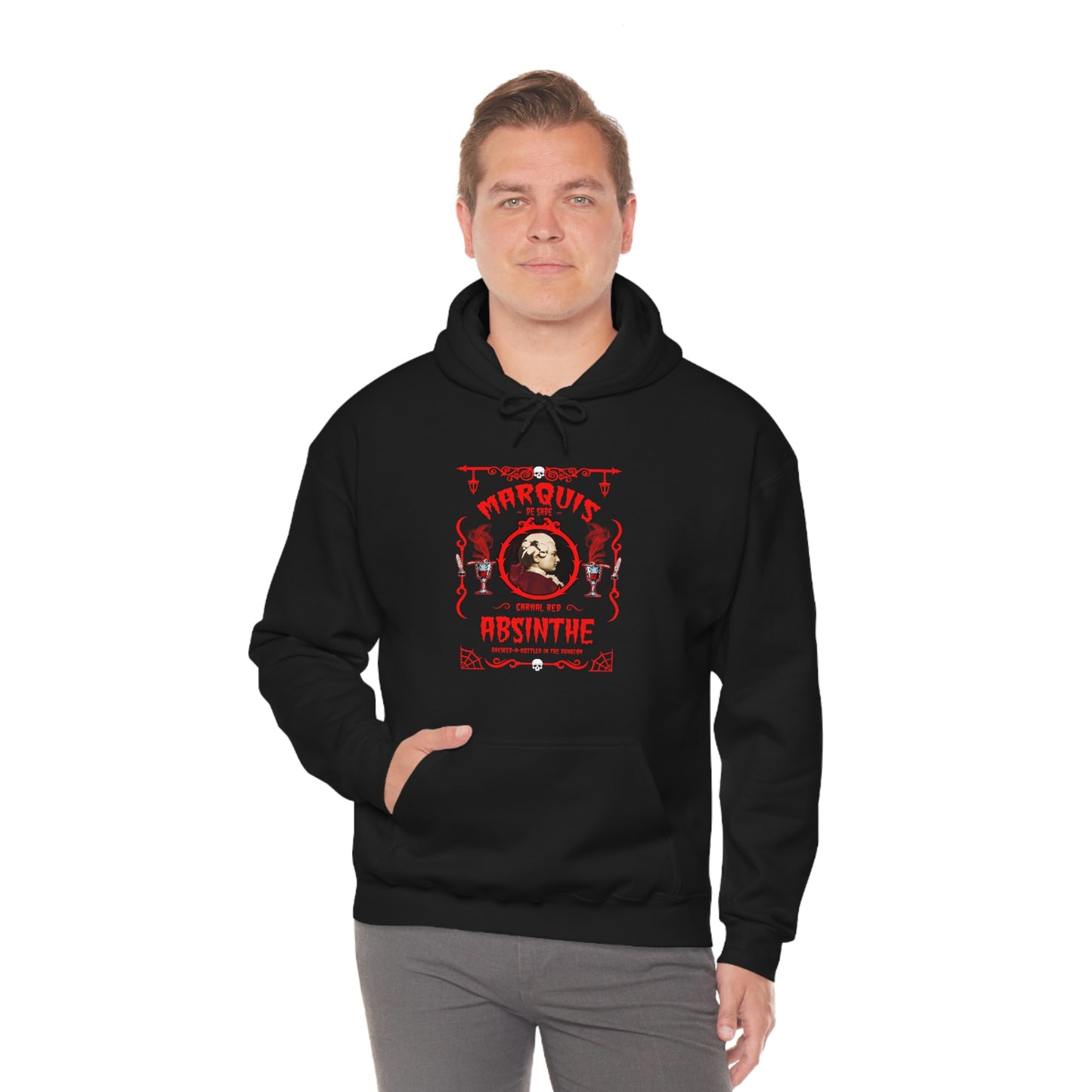 ABSINTHE MONSTERS (MARQUIS DE SADE) Unisex Heavy Blend™ Hooded Sweatshirt