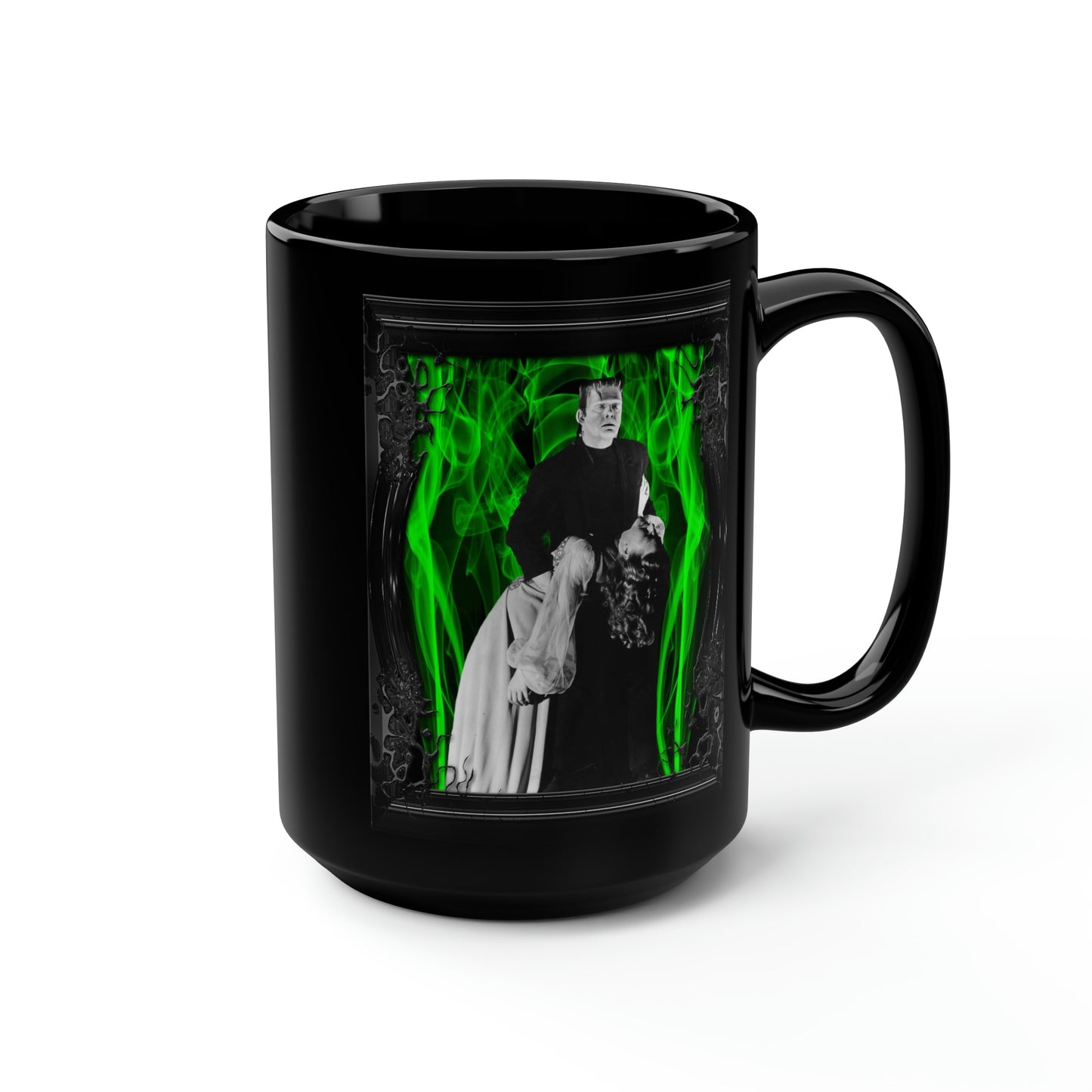GHOST OF FRANKENSTEIN 1, THE (1942) Black Mug, 15oz