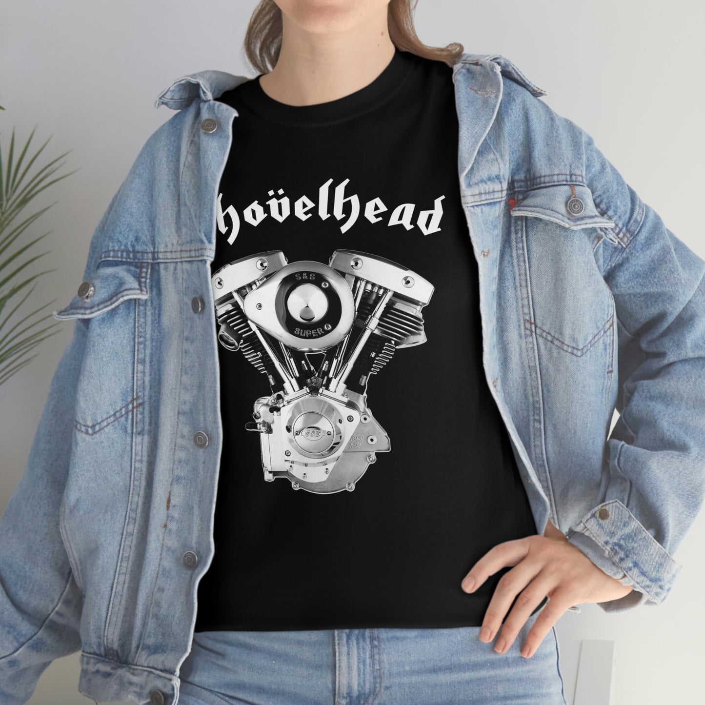 SHOVELHEAD 1 (CONE) Unisex Heavy Cotton Tee