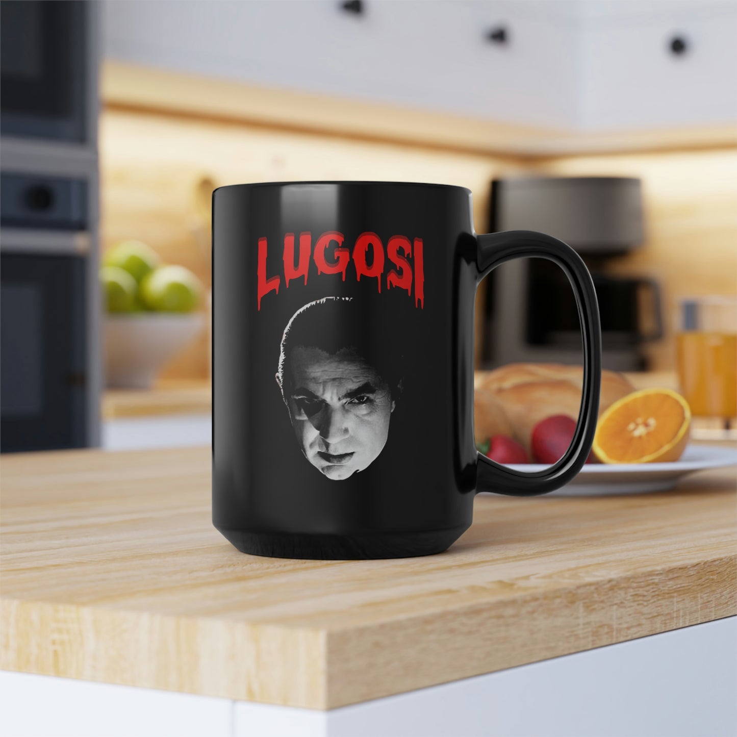 LUGOSI Black Mug, 15oz