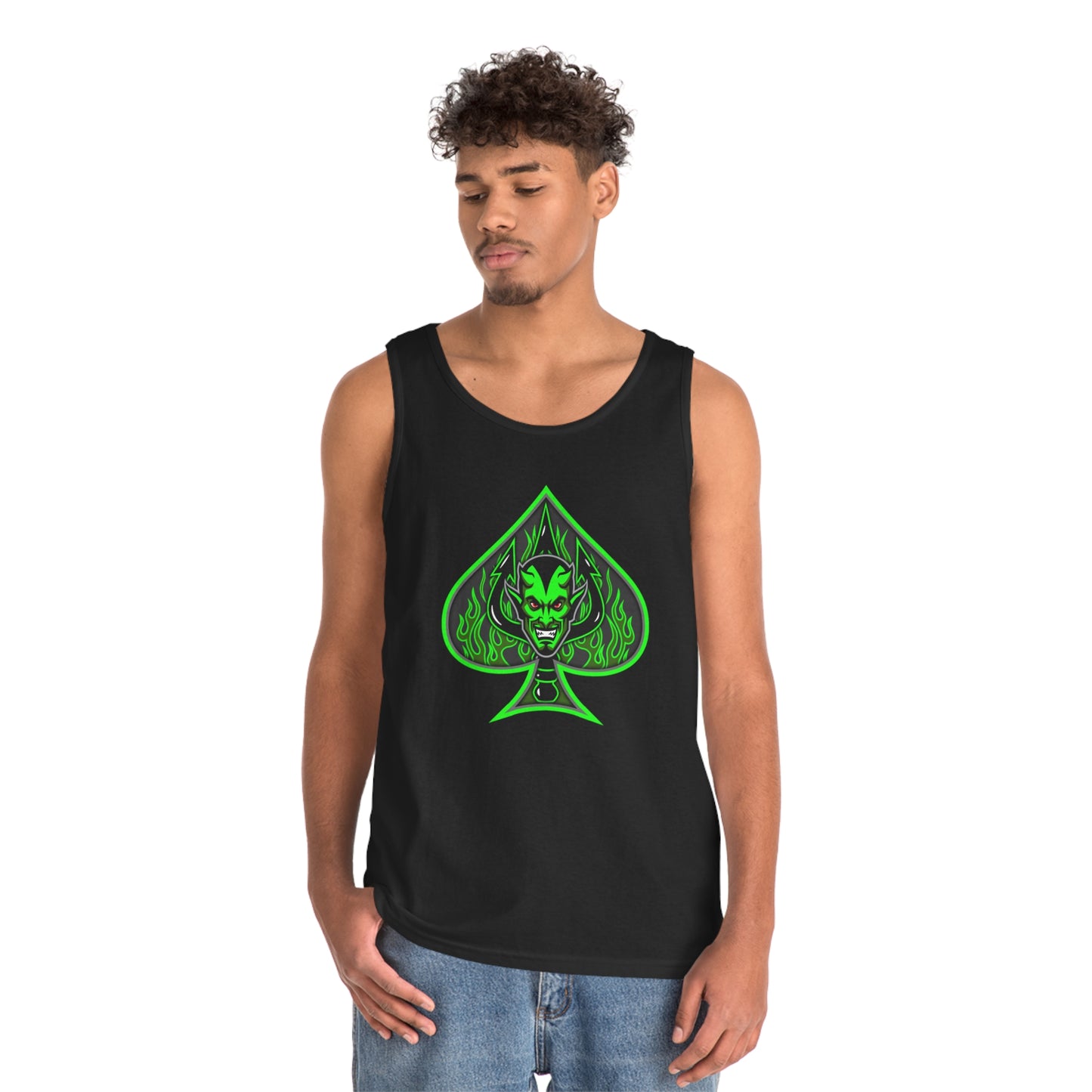 SPADE 1 (G)  Unisex Heavy Cotton Tank Top