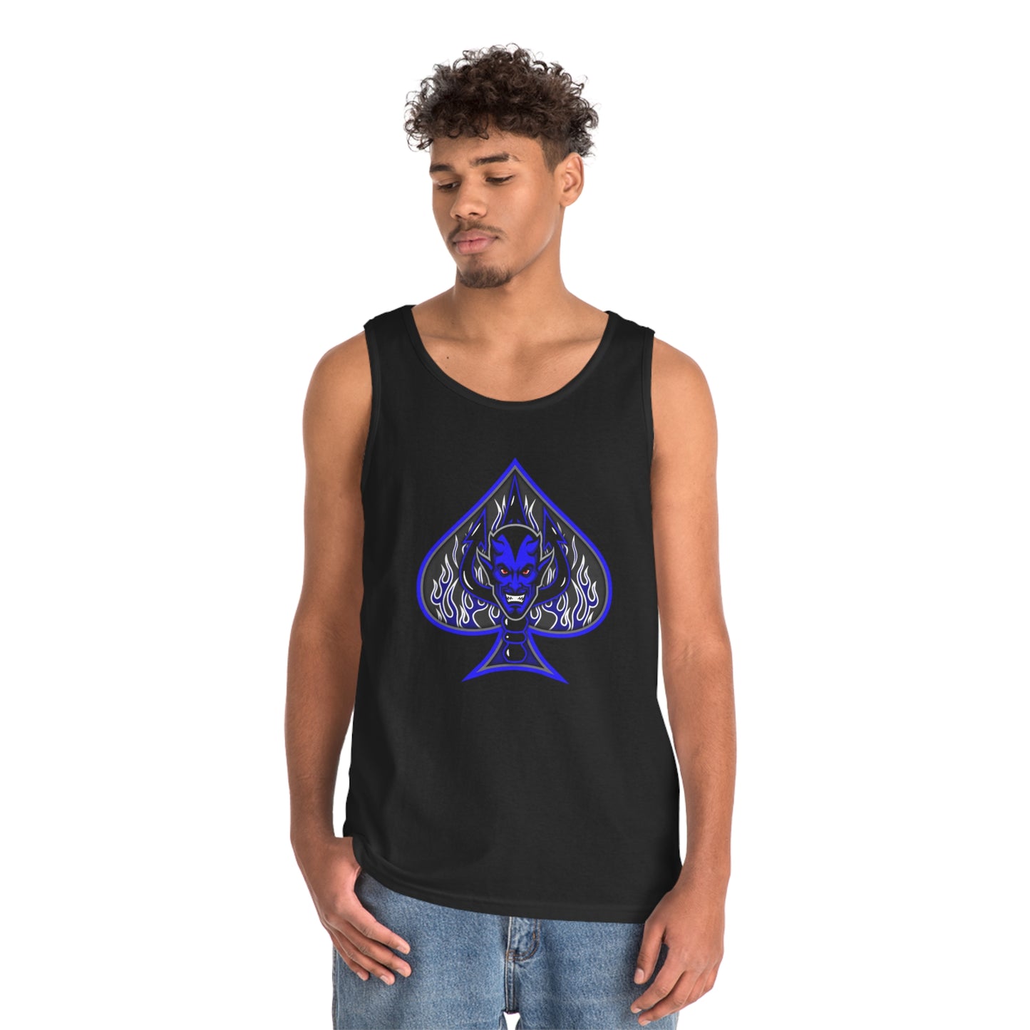 SPADE 1 (B)  Unisex Heavy Cotton Tank Top