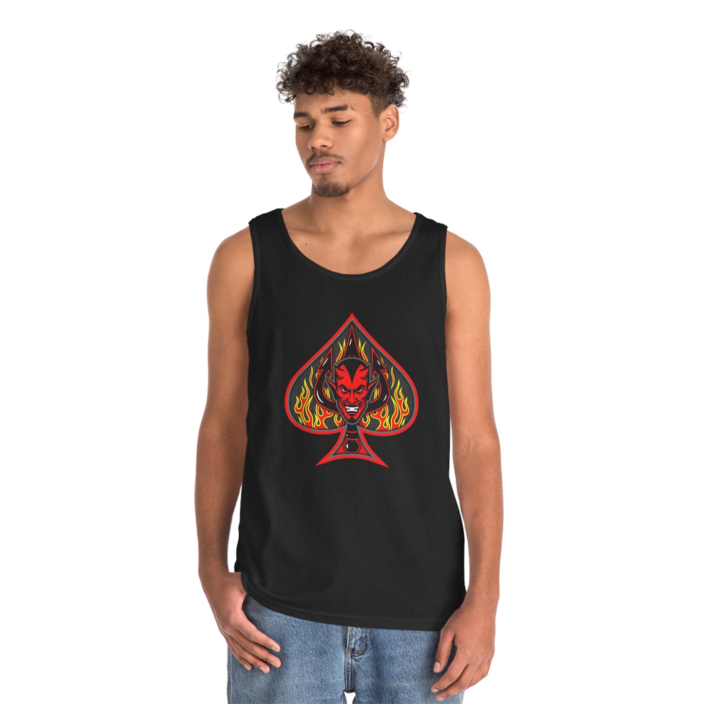 SPADE 1 (R)  Unisex Heavy Cotton Tank Top