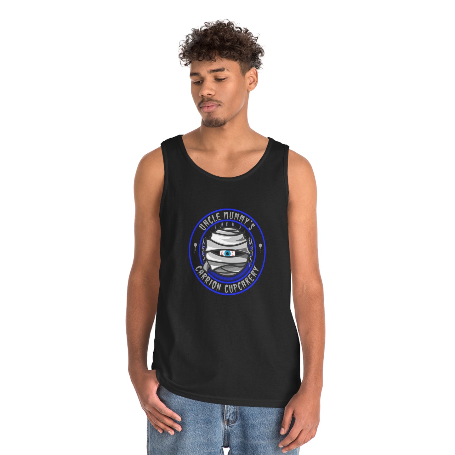 UNCLE MUMMY - CARRION CUPCAKERY  Unisex Heavy Cotton Tank Top