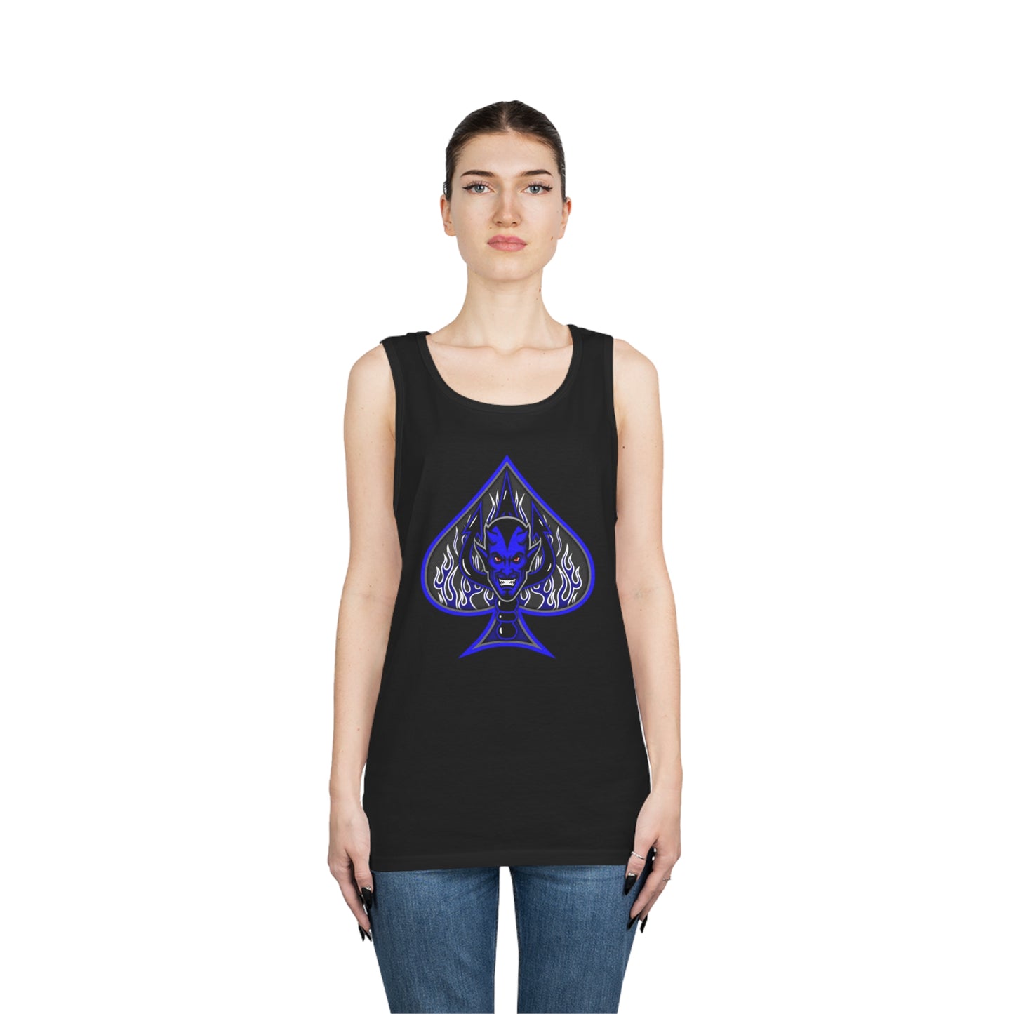 SPADE 1 (B)  Unisex Heavy Cotton Tank Top