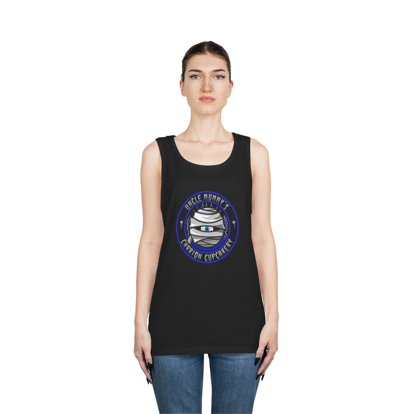 UNCLE MUMMY - CARRION CUPCAKERY  Unisex Heavy Cotton Tank Top