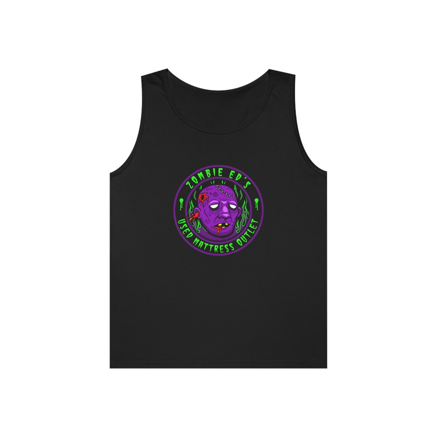 ZOMBIE ED'S - USED MATTRESS OUTLET Unisex Heavy Cotton Tank Top