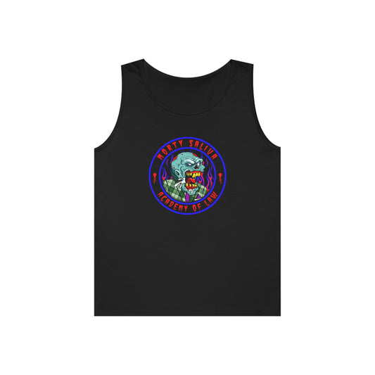 MORTY SALIVA - ACADEMY OF LAW  Unisex Heavy Cotton Tank Top