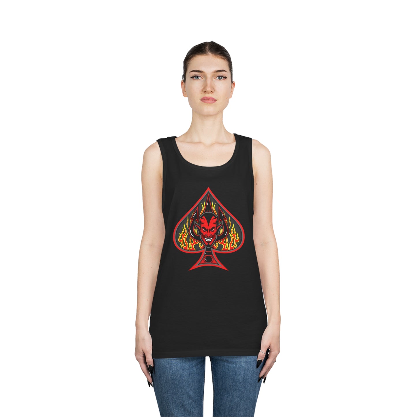 SPADE 1 (R)  Unisex Heavy Cotton Tank Top