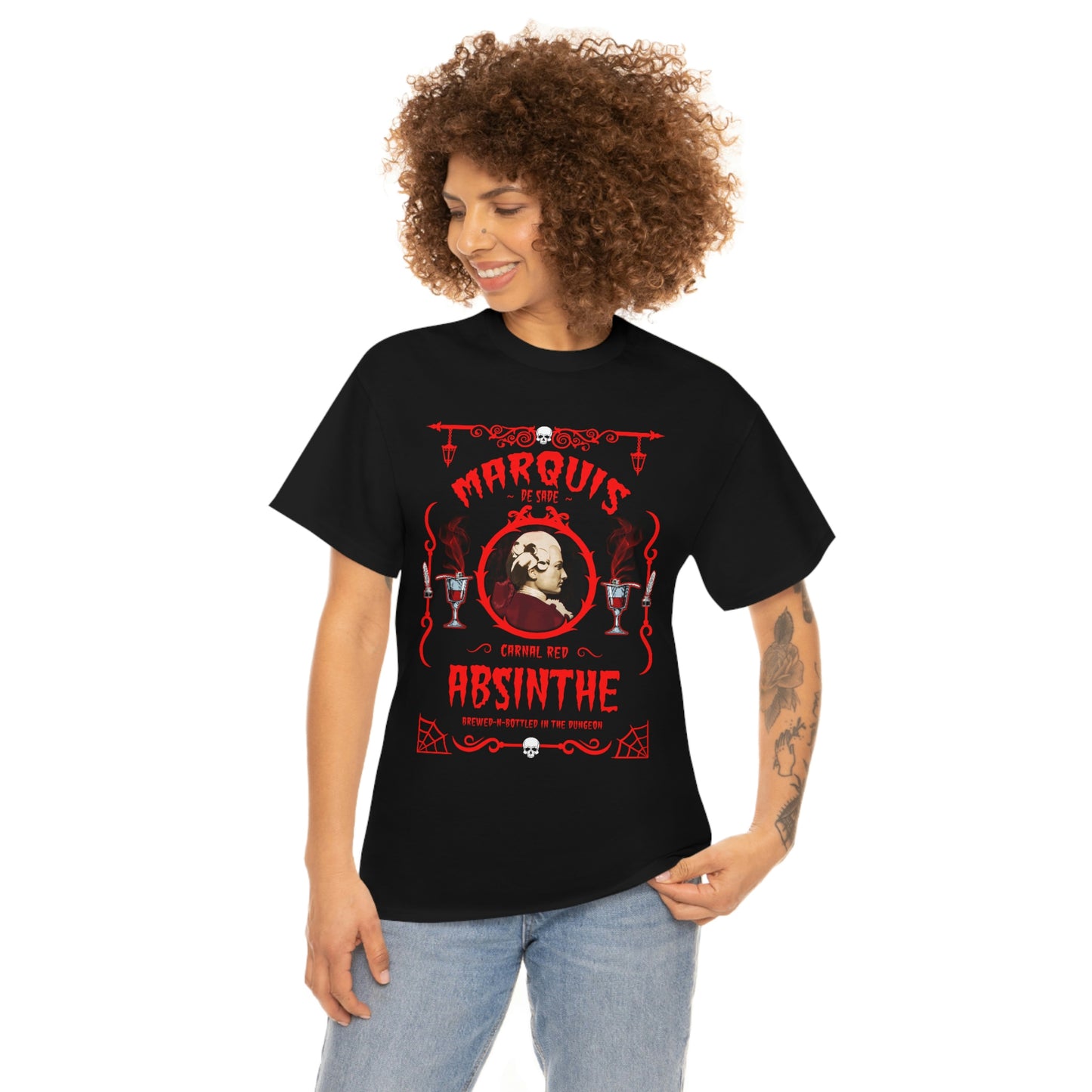 ABSINTHE MONSTERS (MARQUIS DE SADE) Unisex Heavy Cotton Tee