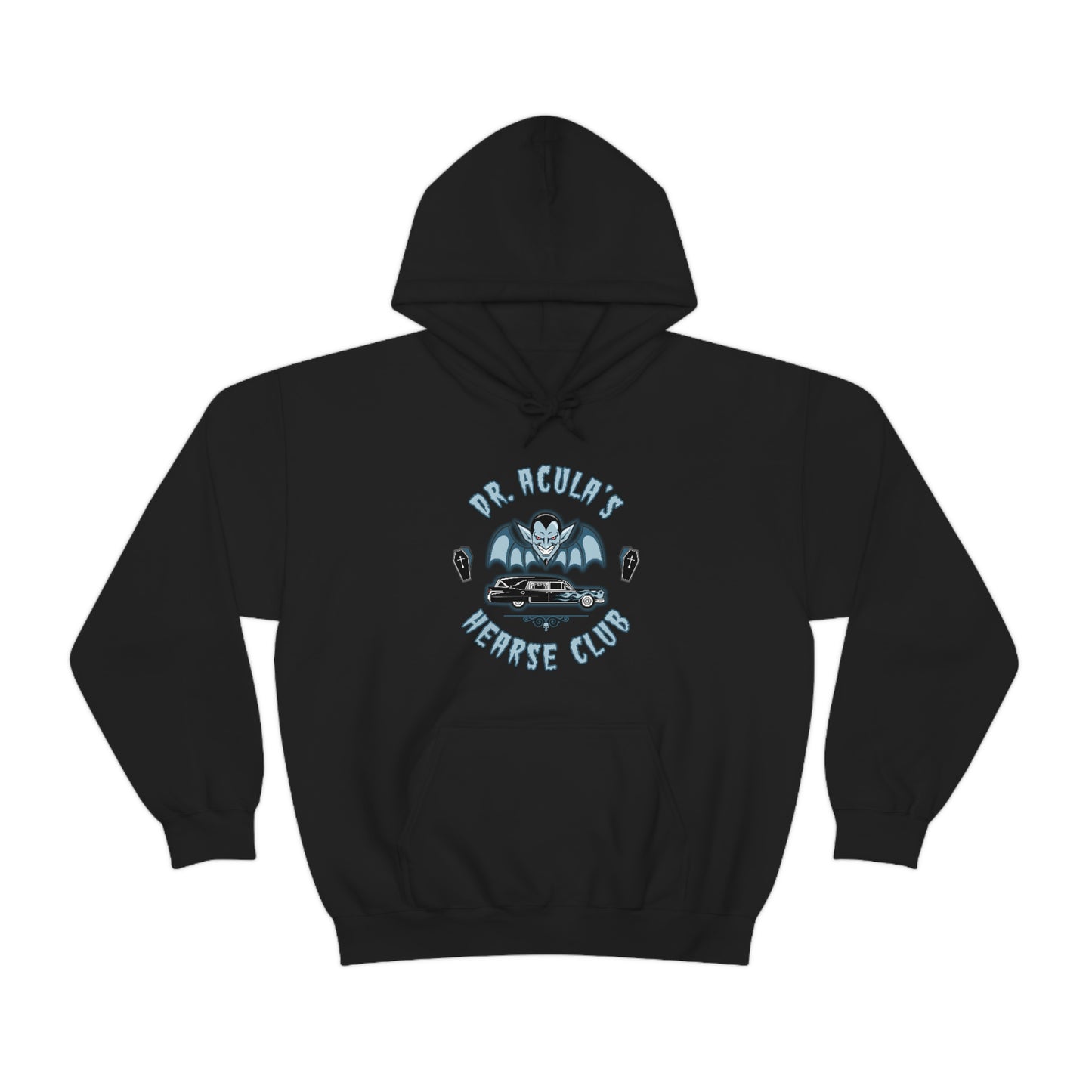 DR. ACULA'S - HEARSE CLUB Unisex Heavy Blend™ Hooded Sweatshirt