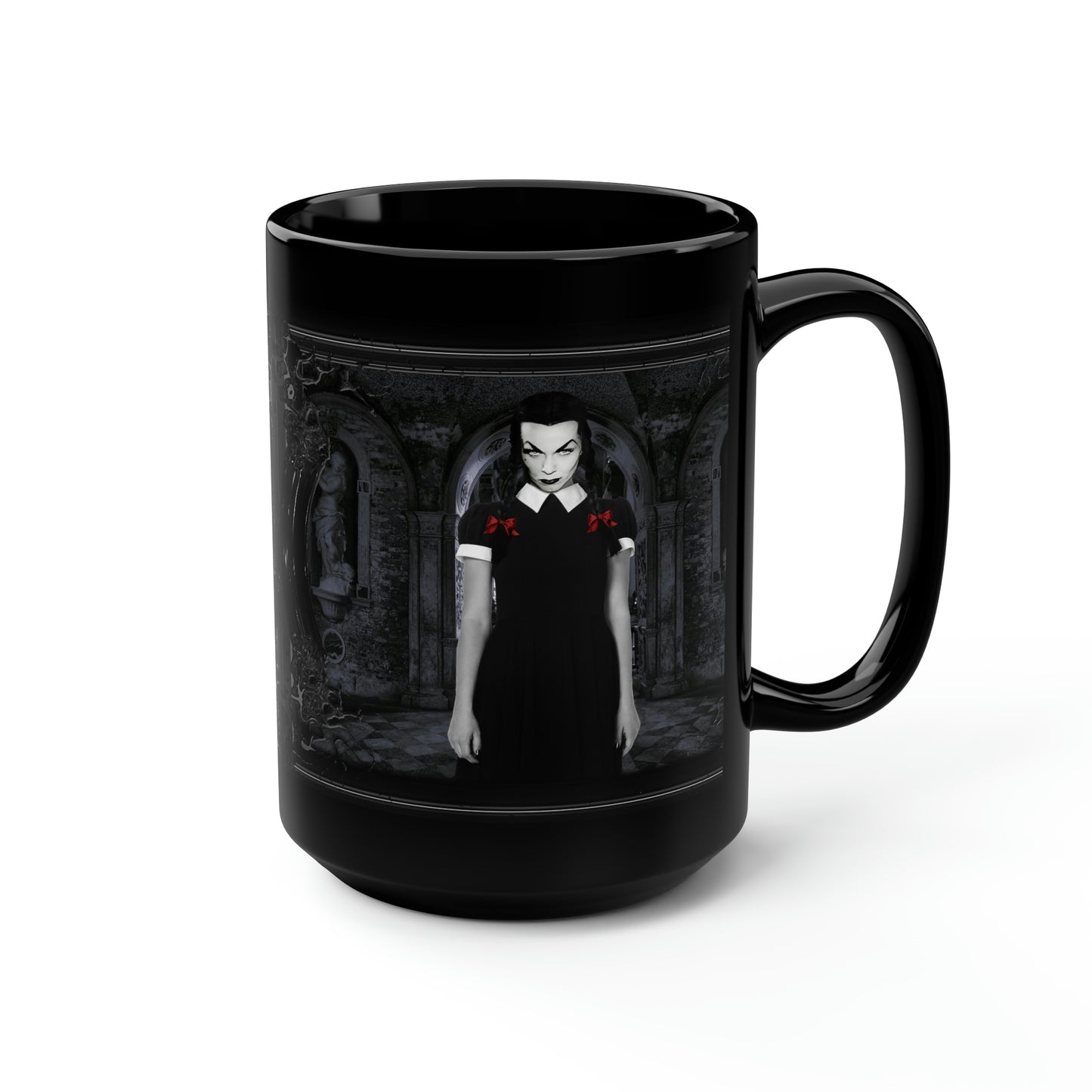 VAMPIRA 14 Black Mug, 15oz