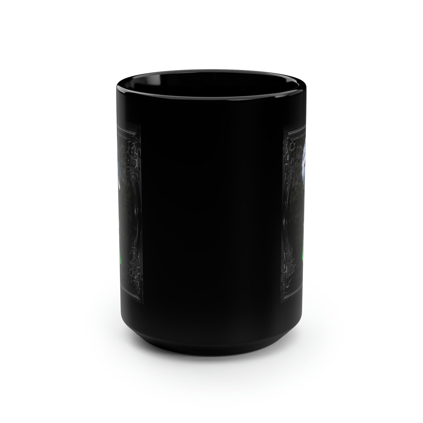 LILY 9 Black Mug, 15oz