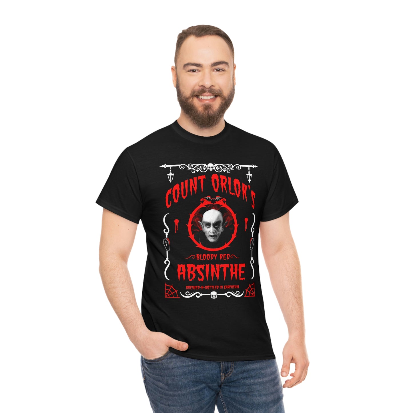 ABSINTHE MONSTERS 2 (COUNT ORLOK) Unisex Heavy Cotton Tee