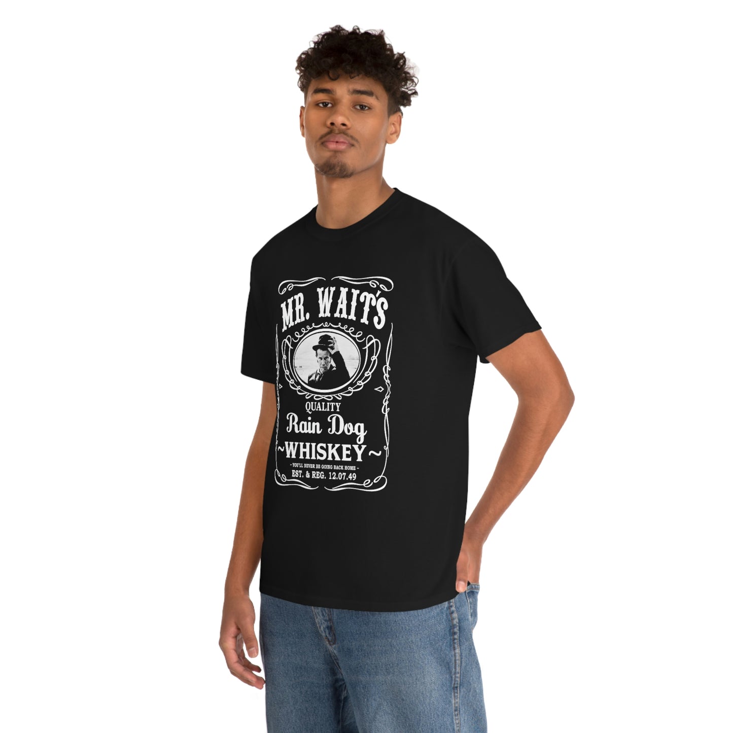 MR WAITS 1 (JD)(RAIN DOG) Unisex Heavy Cotton Tee