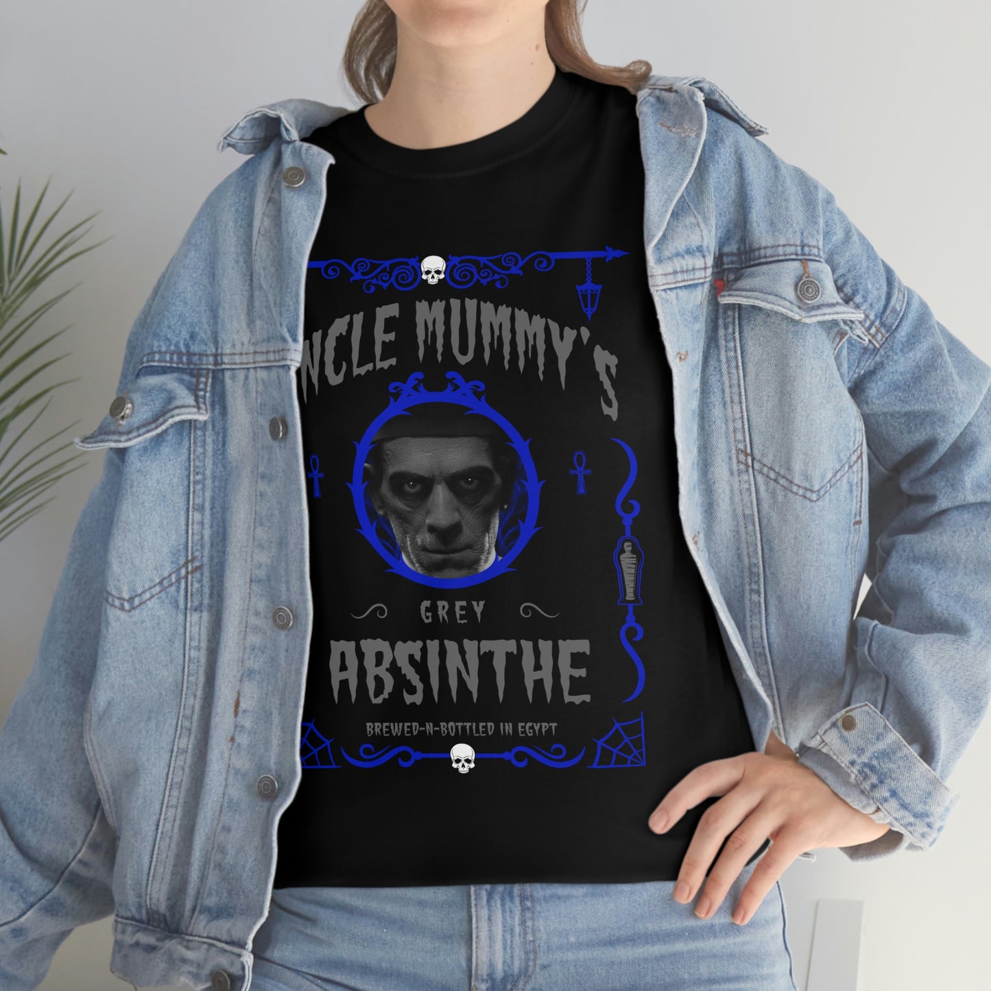 ABSINTHE MONSTERS 6 (UNCLE MUMMY) Unisex Heavy Cotton Tee