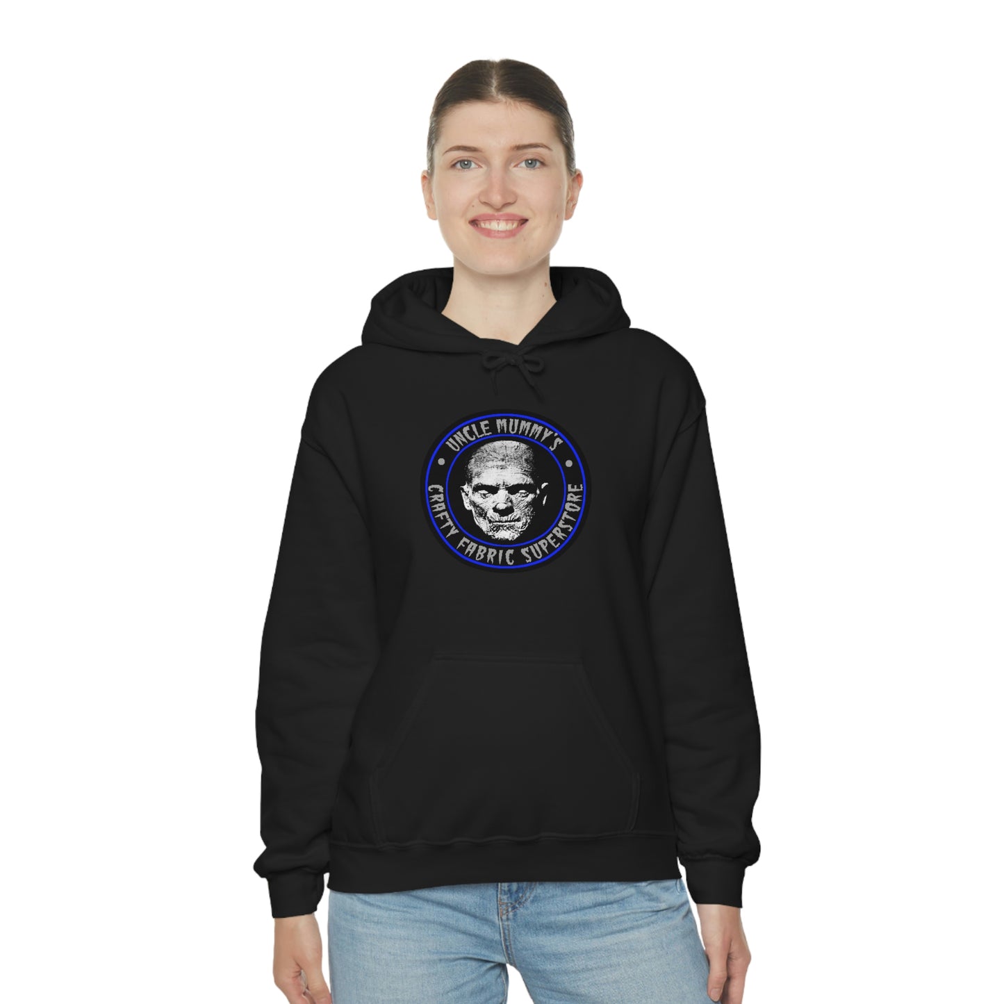 UNCLE MUMMY - CRAFTY FABRIC SUPERSTORE Unisex Heavy Blend™ Hooded Sweatshirt