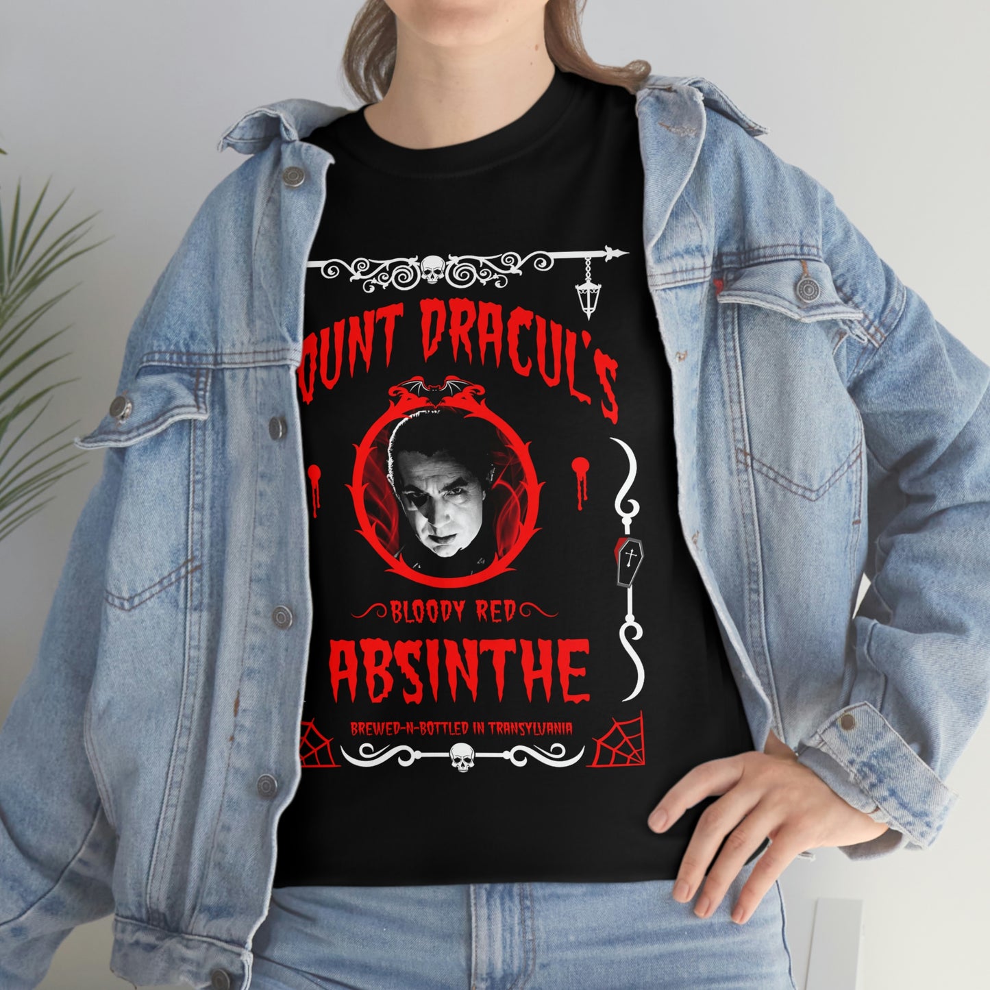 ABSINTHE MONSTERS 1 (COUNT DRACUL) Unisex Heavy Cotton Tee