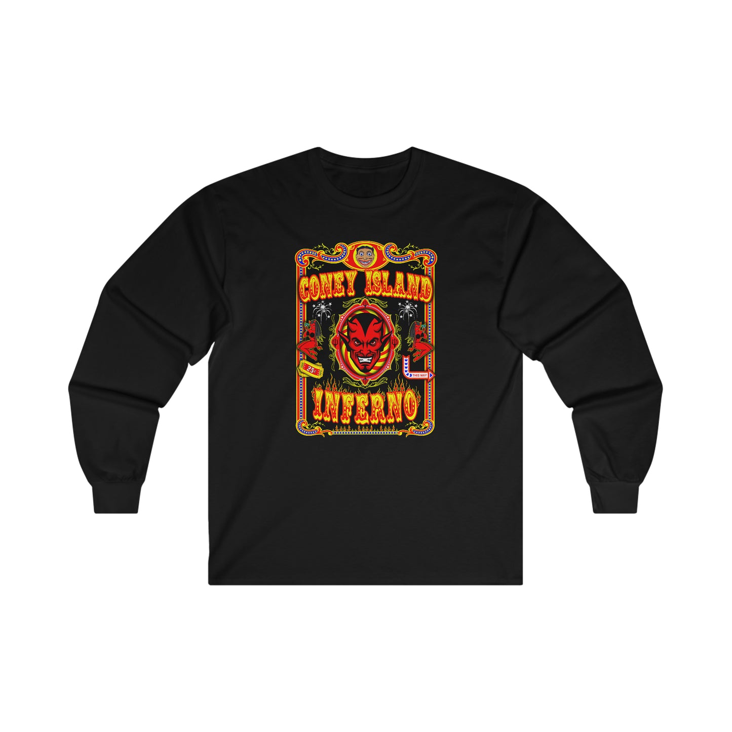 CONEY ISLAND 1 (INFERNO) Ultra Cotton Long Sleeve Tee