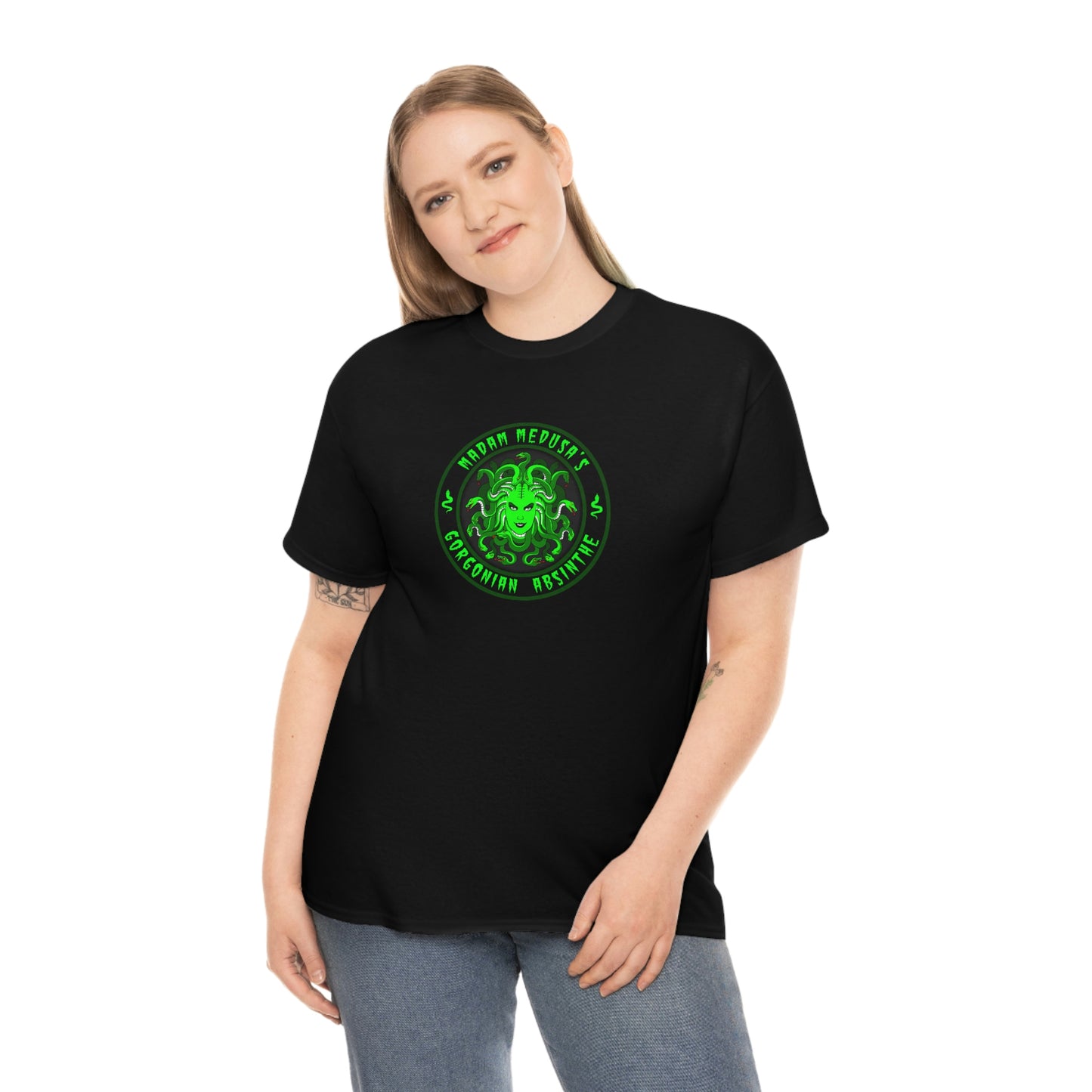 MADAM MEDUSA - GORGONIAN ABSINTHE Unisex Heavy Cotton Tee