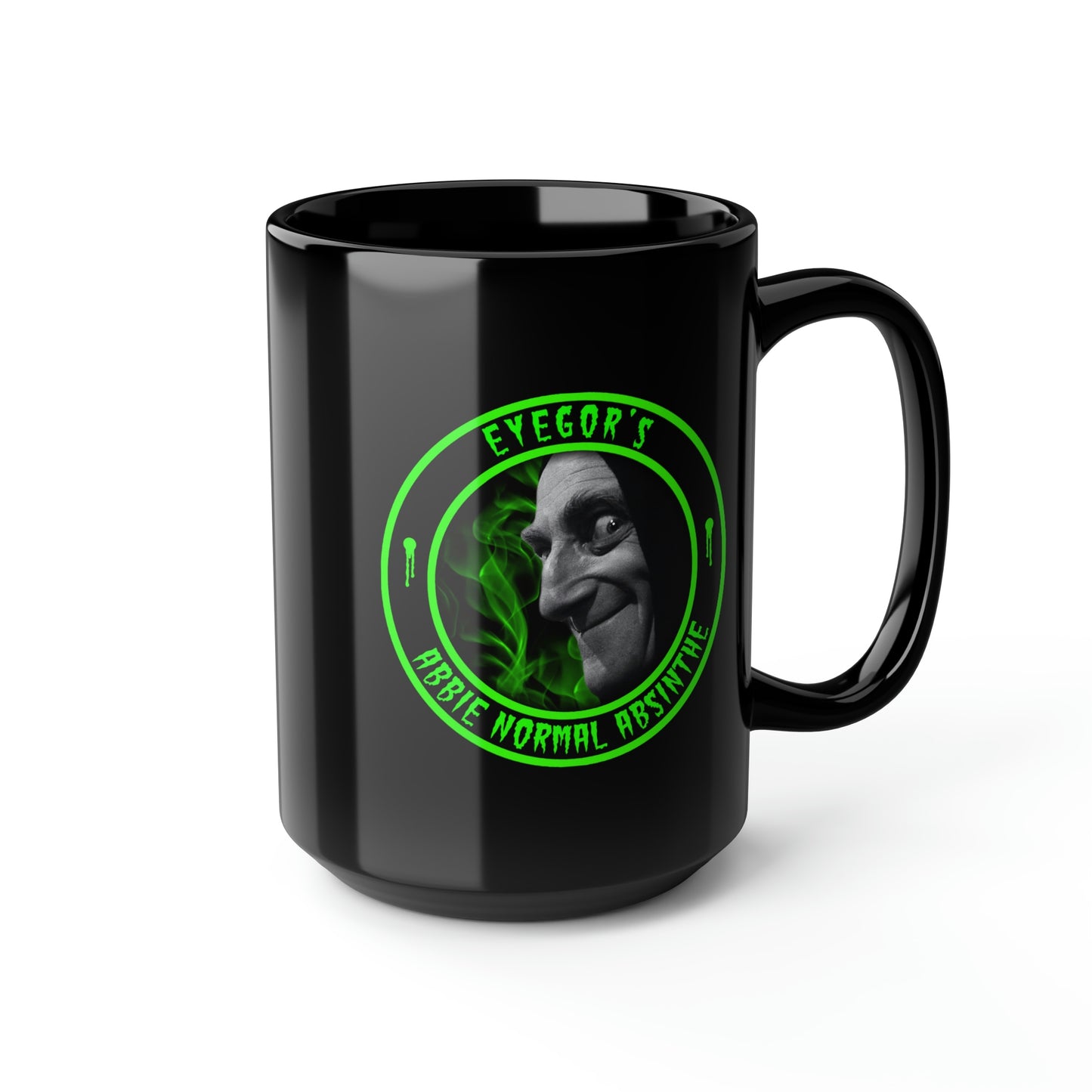 EYEGOR - ABBIE NORMAL ABSINTHE Black Mug, 15oz