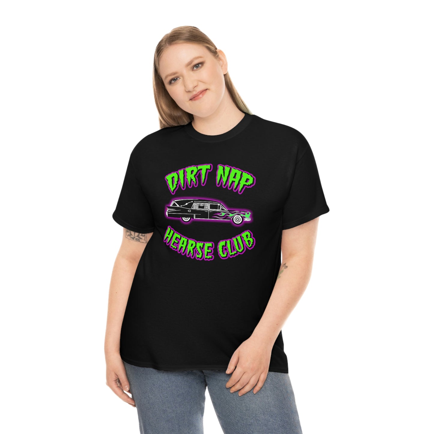 DIRT NAP HEARSE CLUB Unisex Heavy Cotton Tee