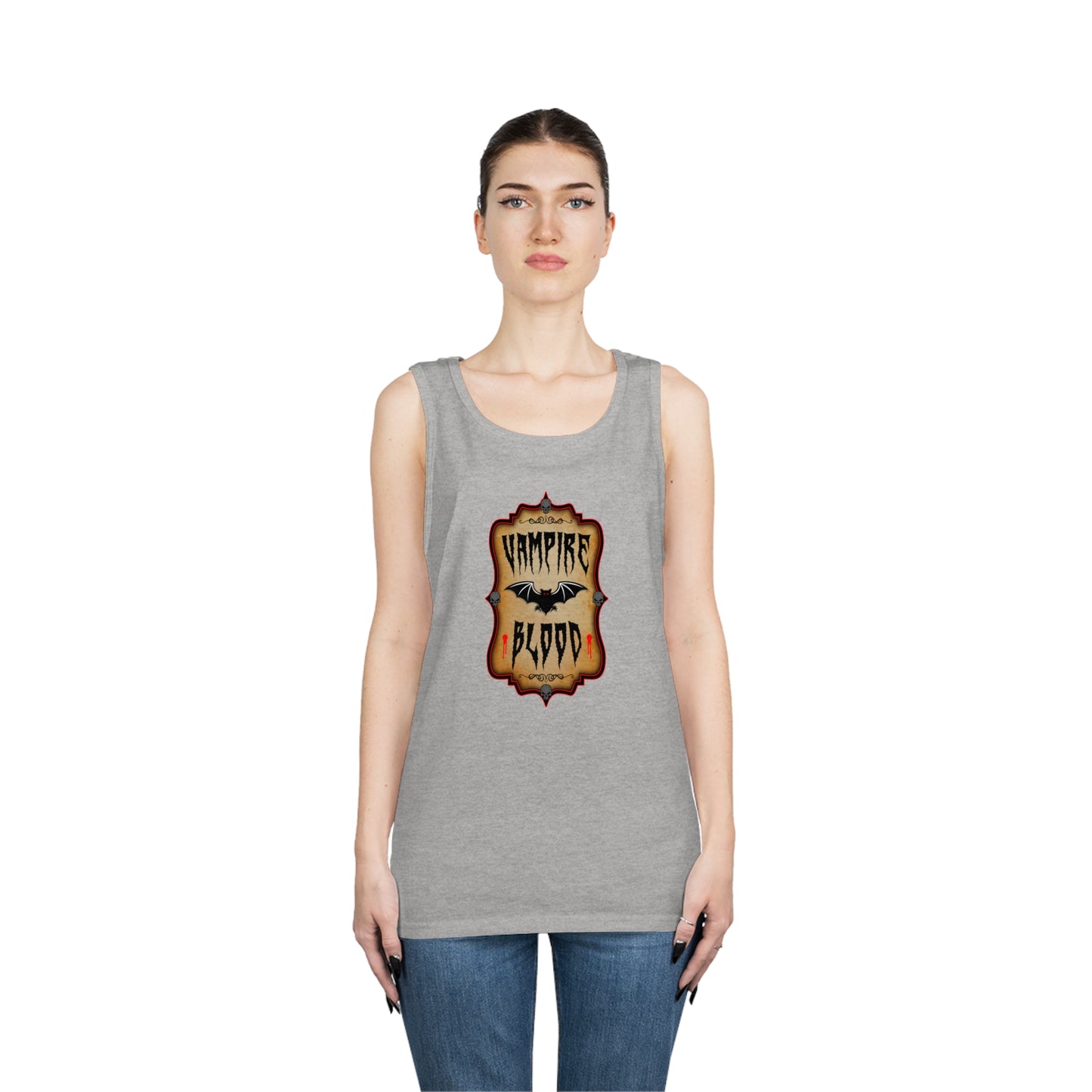 WITCHERY POTIONS 9 (VAMPIRE BLOOD)  Unisex Heavy Cotton Tank Top