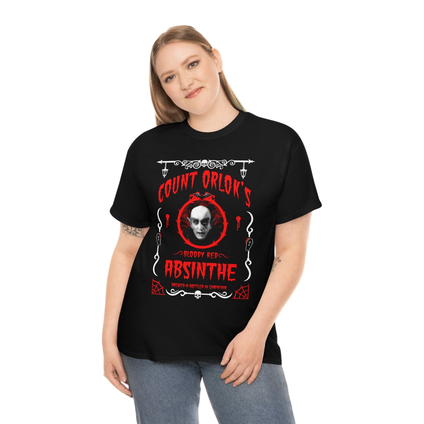 ABSINTHE MONSTERS 2 (COUNT ORLOK) Unisex Heavy Cotton Tee