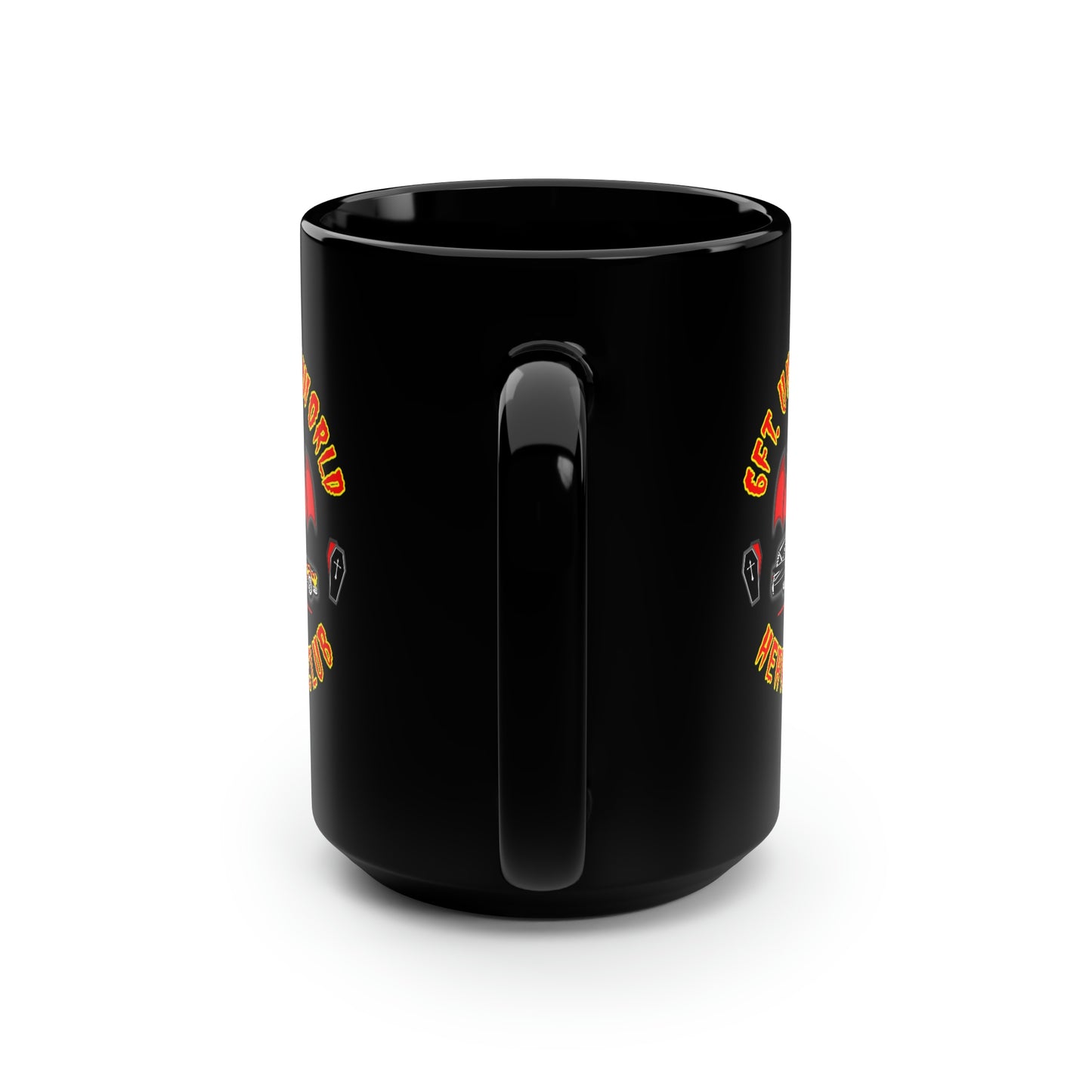 6FT. UNDERWORLD - HEARSE CLUB Black Mug, 15oz