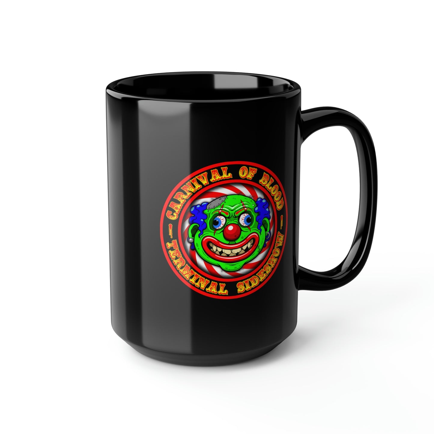 CARNIVAL OF BLOOD - TERMINAL SIDESHOW 1 Black Mug, 15oz