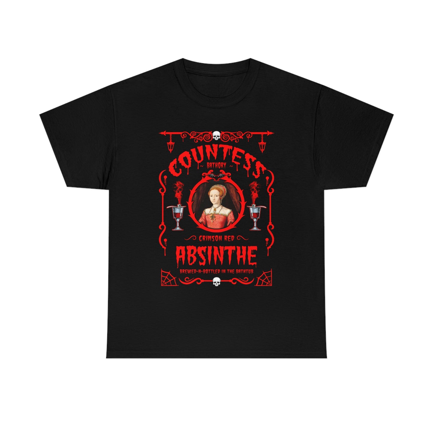 ABSINTHE MONSTERS (COUNTESS BATHORY) Unisex Heavy Cotton Tee