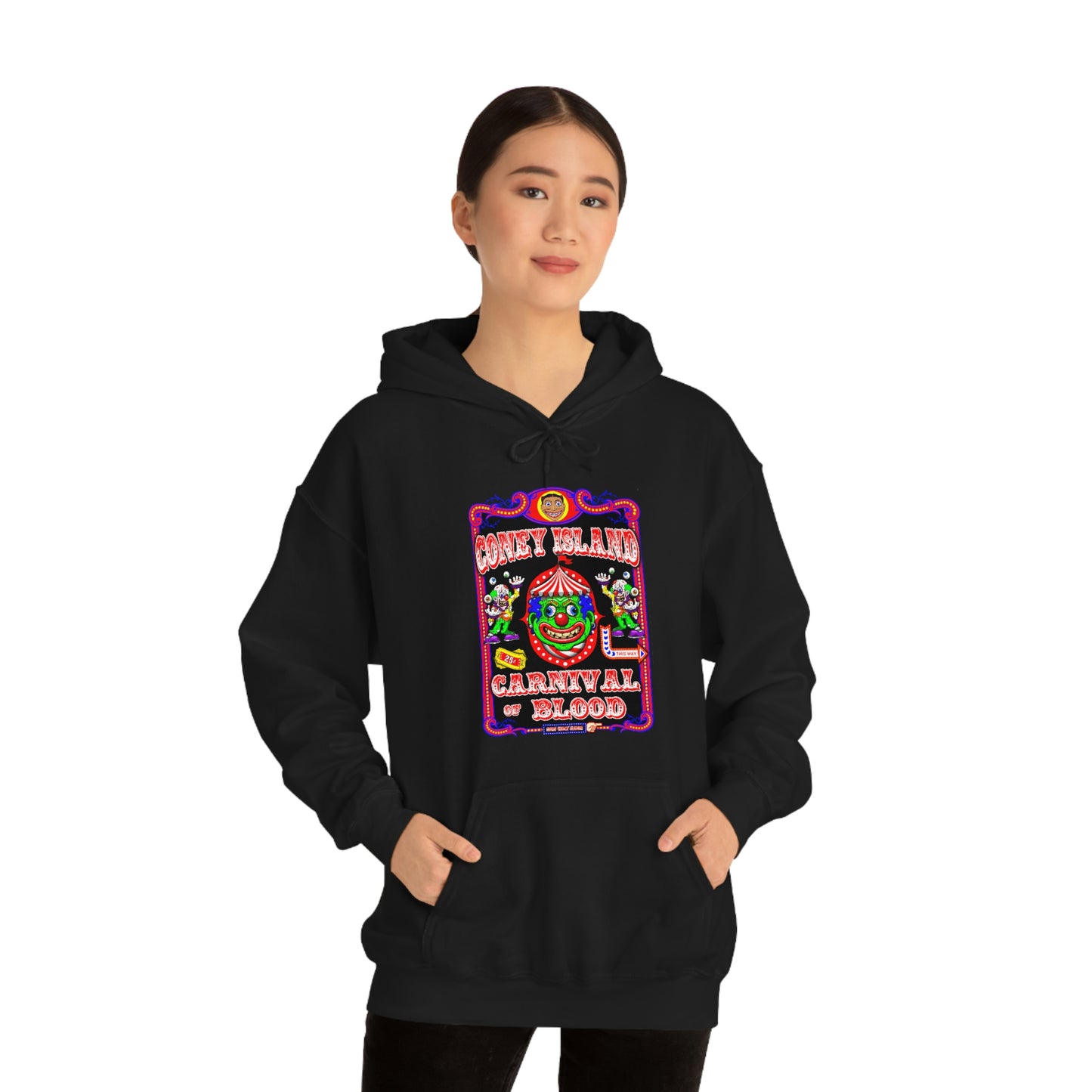 CONEY ISLAND 3 (CARNIVAL OF BLOOD) Unisex Heavy Blend™ Hooded Sweatshirt