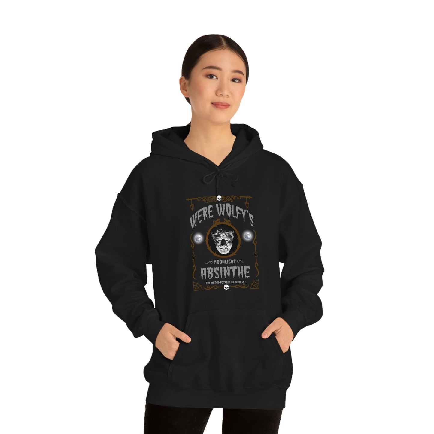 ABSINTHE MONSTERS 10 (WERE WOLFY) Unisex Heavy Blend™ Hooded Sweatshirt