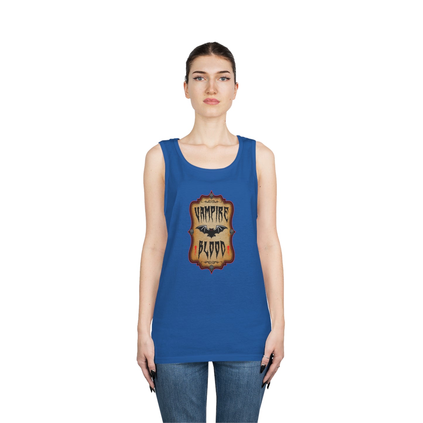 WITCHERY POTIONS 9 (VAMPIRE BLOOD)  Unisex Heavy Cotton Tank Top