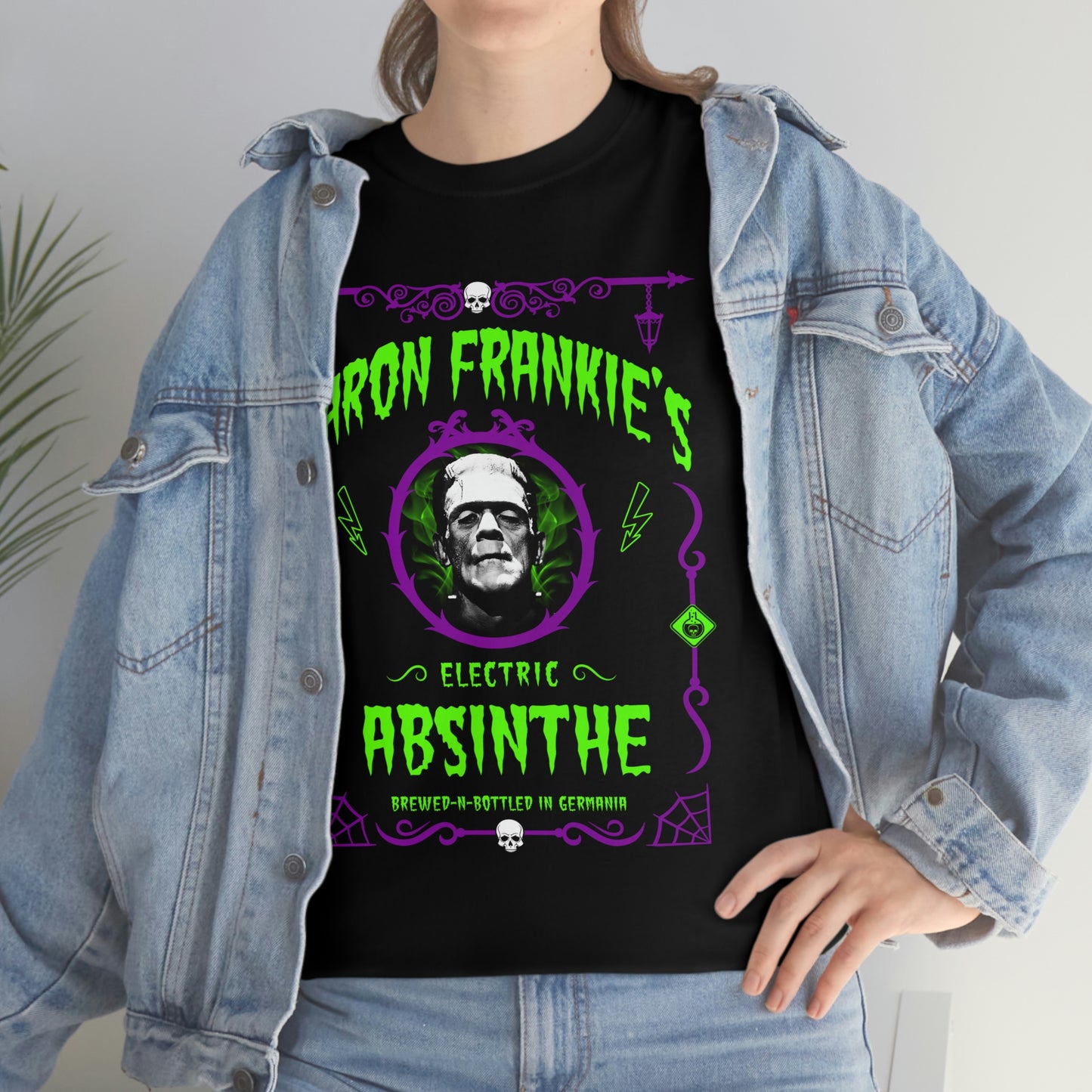 ABSINTHE MONSTERS 5 (BARON FRANKIE) Unisex Heavy Cotton Tee