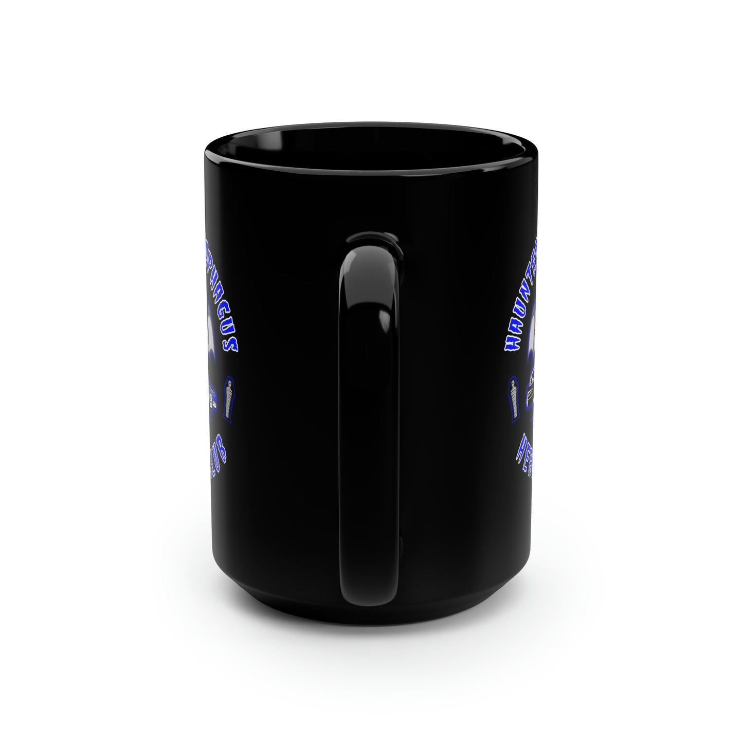 HAUNTED SARCOPHAGUS - HEARSE CLUB Black Mug, 15oz