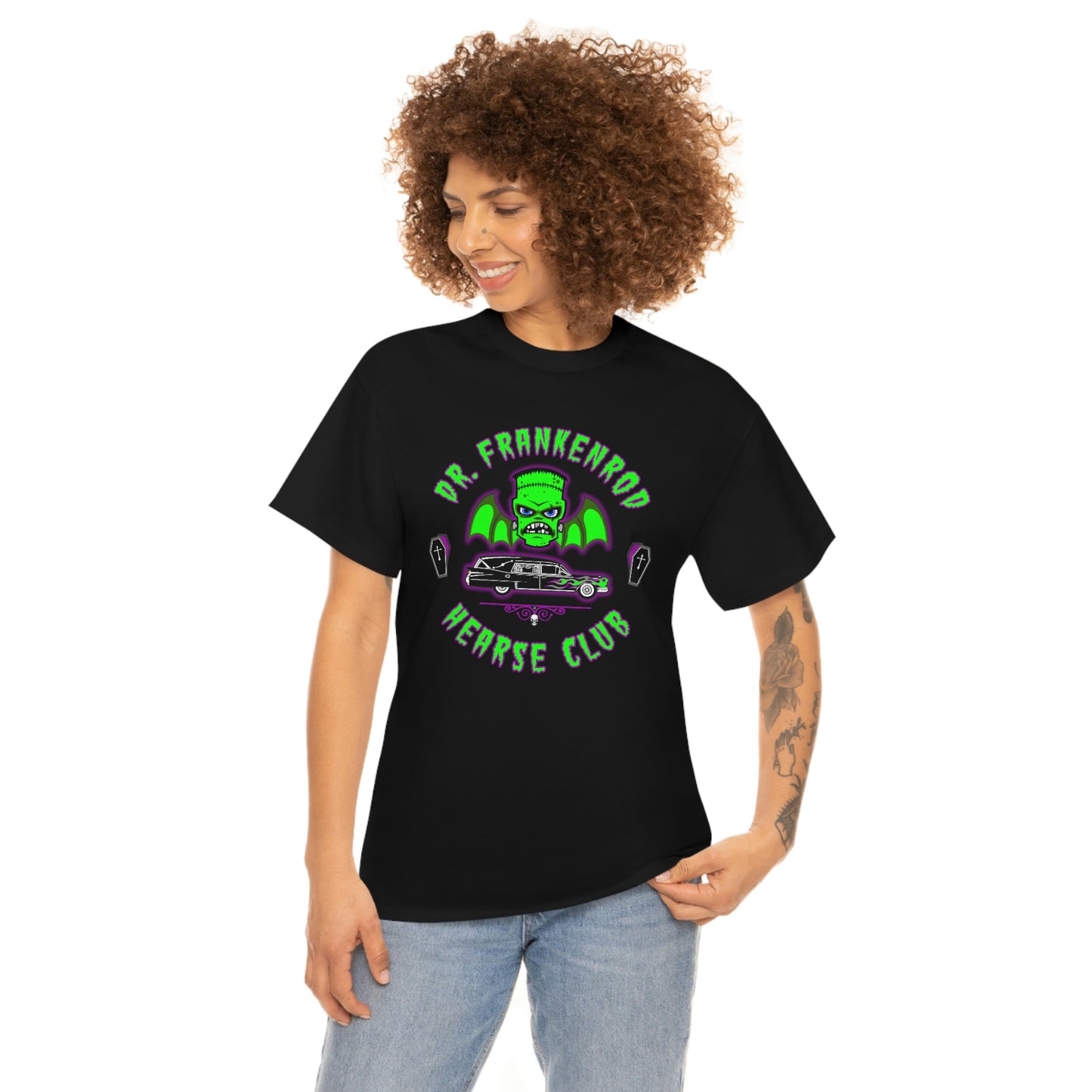 DR. FRANKENROD - HEARSE CLUB Unisex Heavy Cotton Tee