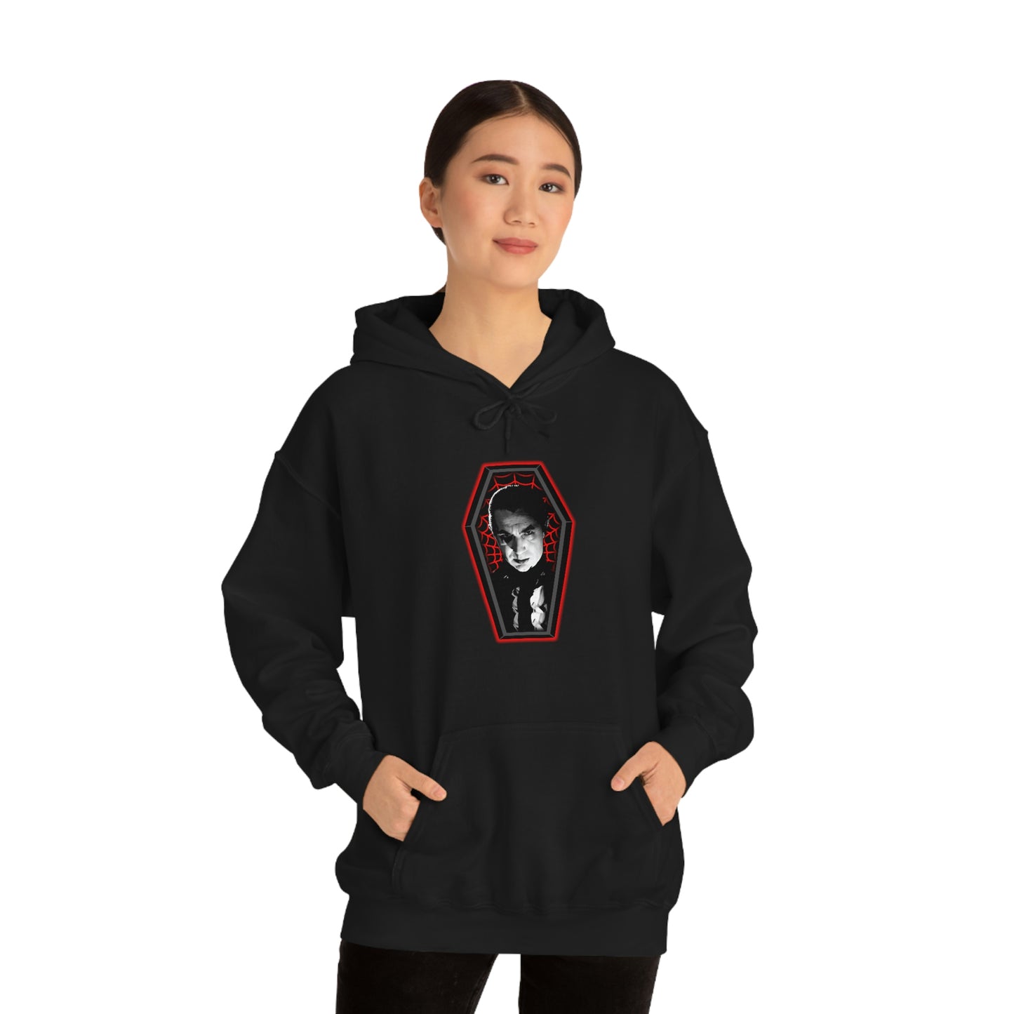 COFFIN MUGSHOT 3 (DRAC) Unisex Heavy Blend™ Hooded Sweatshirt