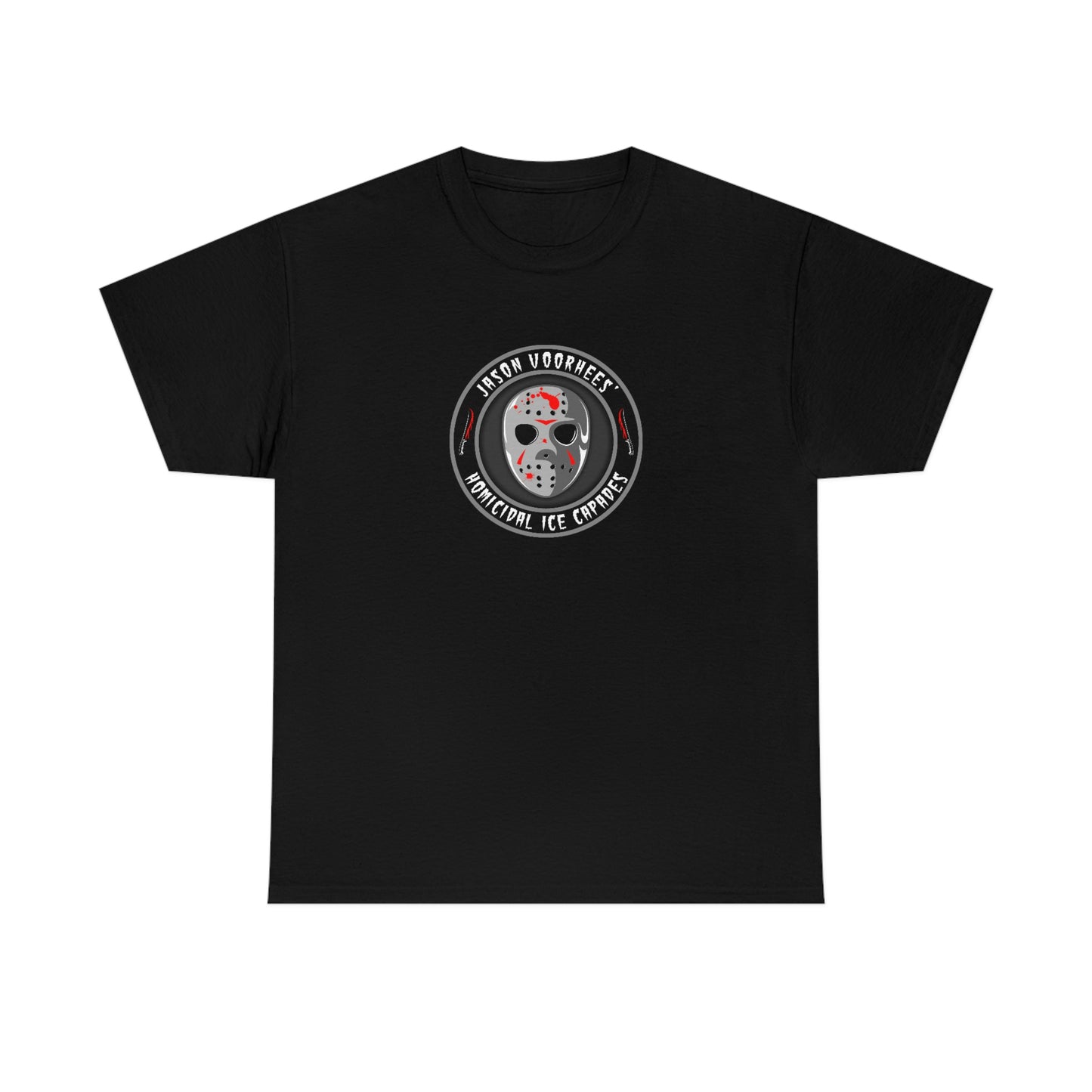 JASON VOORHEES’ - HOMICIDAL ICE CAPADES Unisex Heavy Cotton Tee