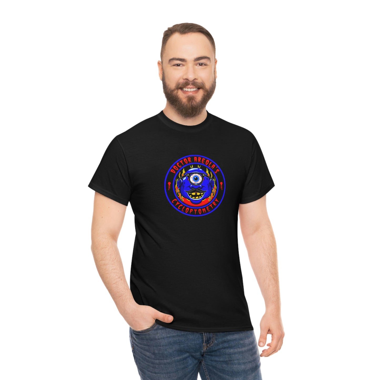 DOCTOR AREOLA'S – CYCLOPTOMETRY Unisex Heavy Cotton Tee