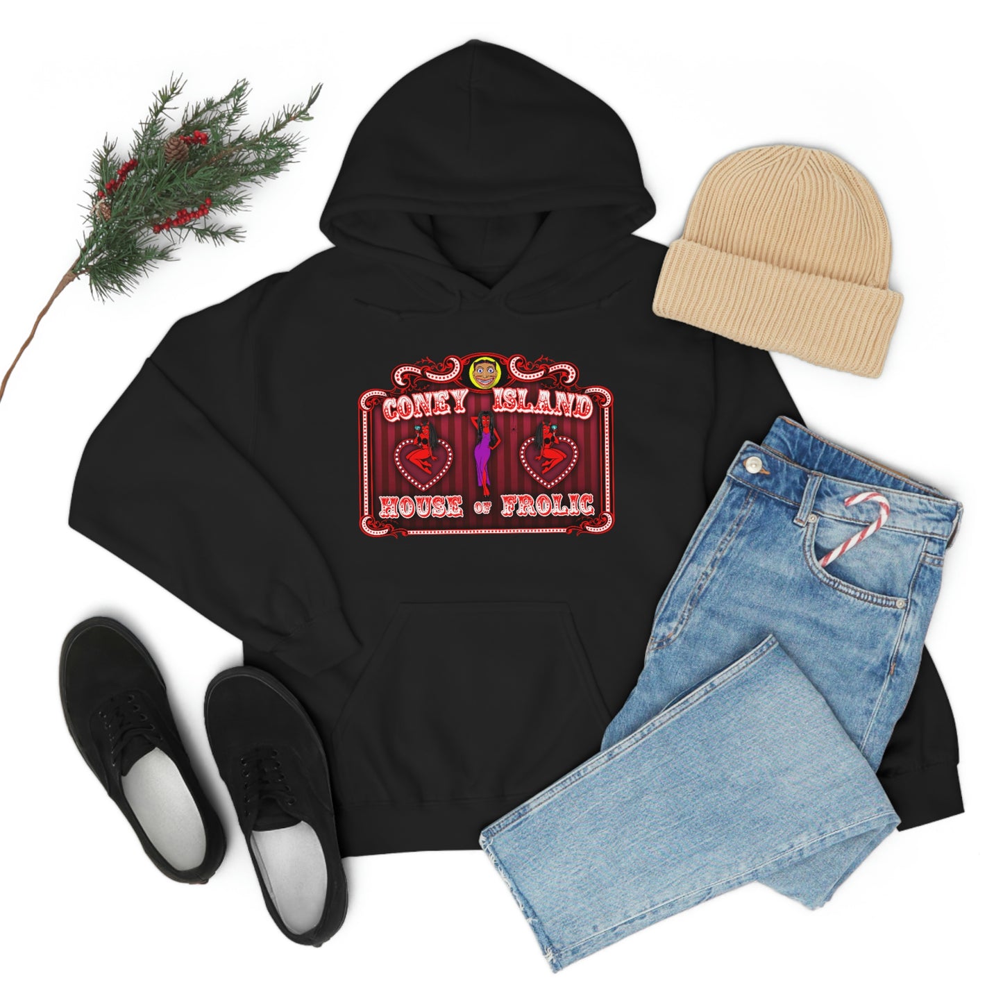 CONEY ISLAND 2 (HOUSE OF FROLIC) Unisex Heavy Blend™ Hooded Sweatshirt