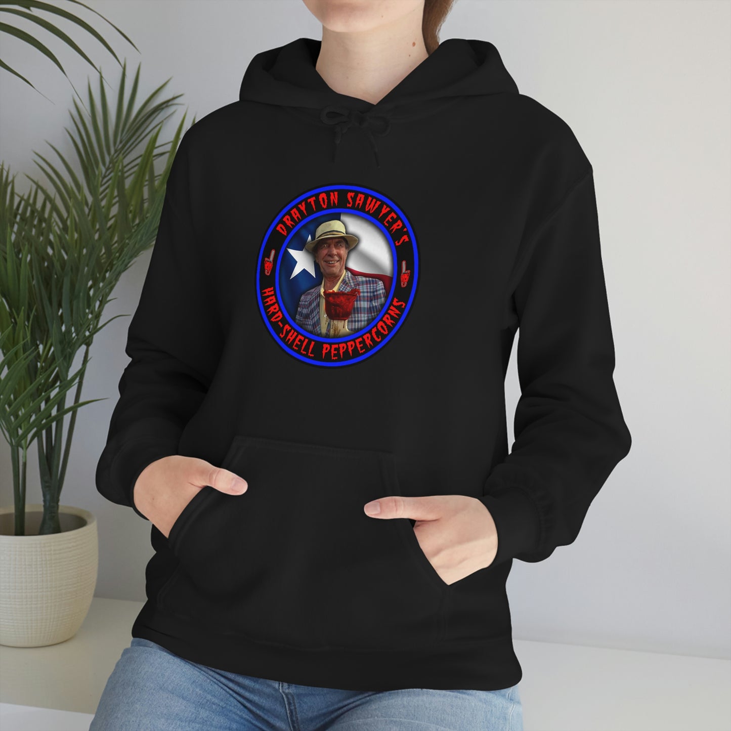 DRAYTON SAWYER'S - HARD-SHELL PEPPERCORNS Unisex Heavy Blend™ Hooded Sweatshirt