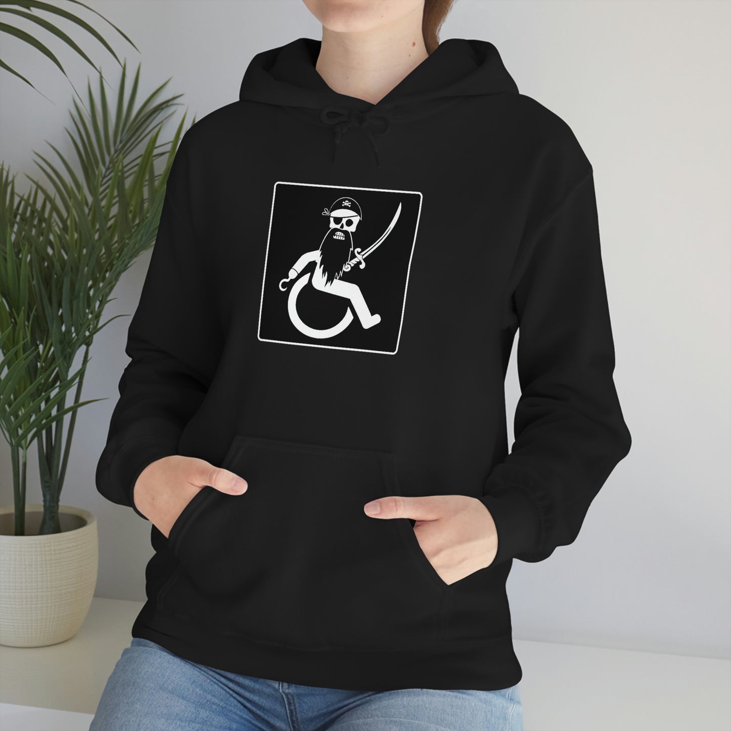 WHEELCHARIOT 4 (Pirate) 1 Unisex Heavy Blend™ Hooded Sweatshirt