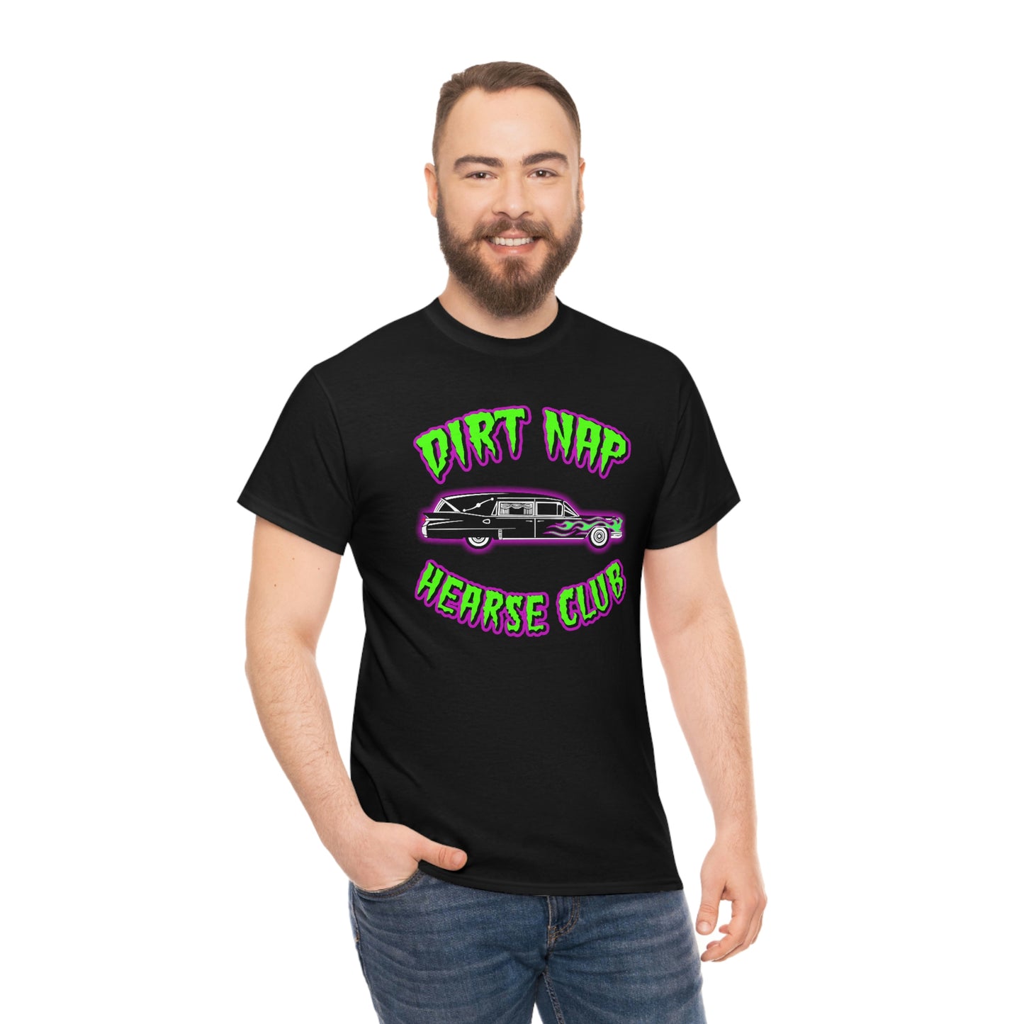 DIRT NAP HEARSE CLUB Unisex Heavy Cotton Tee