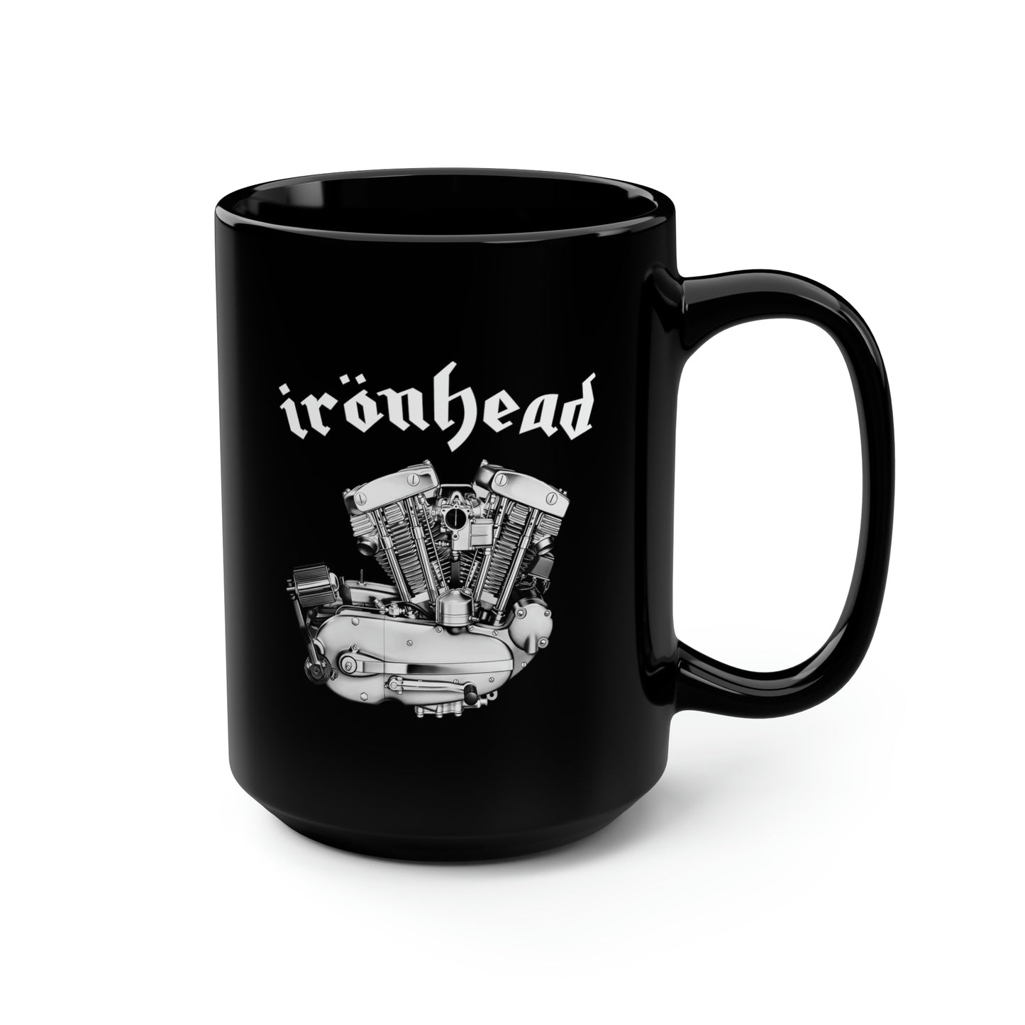 IRONHEAD 1 Black Mug, 15oz